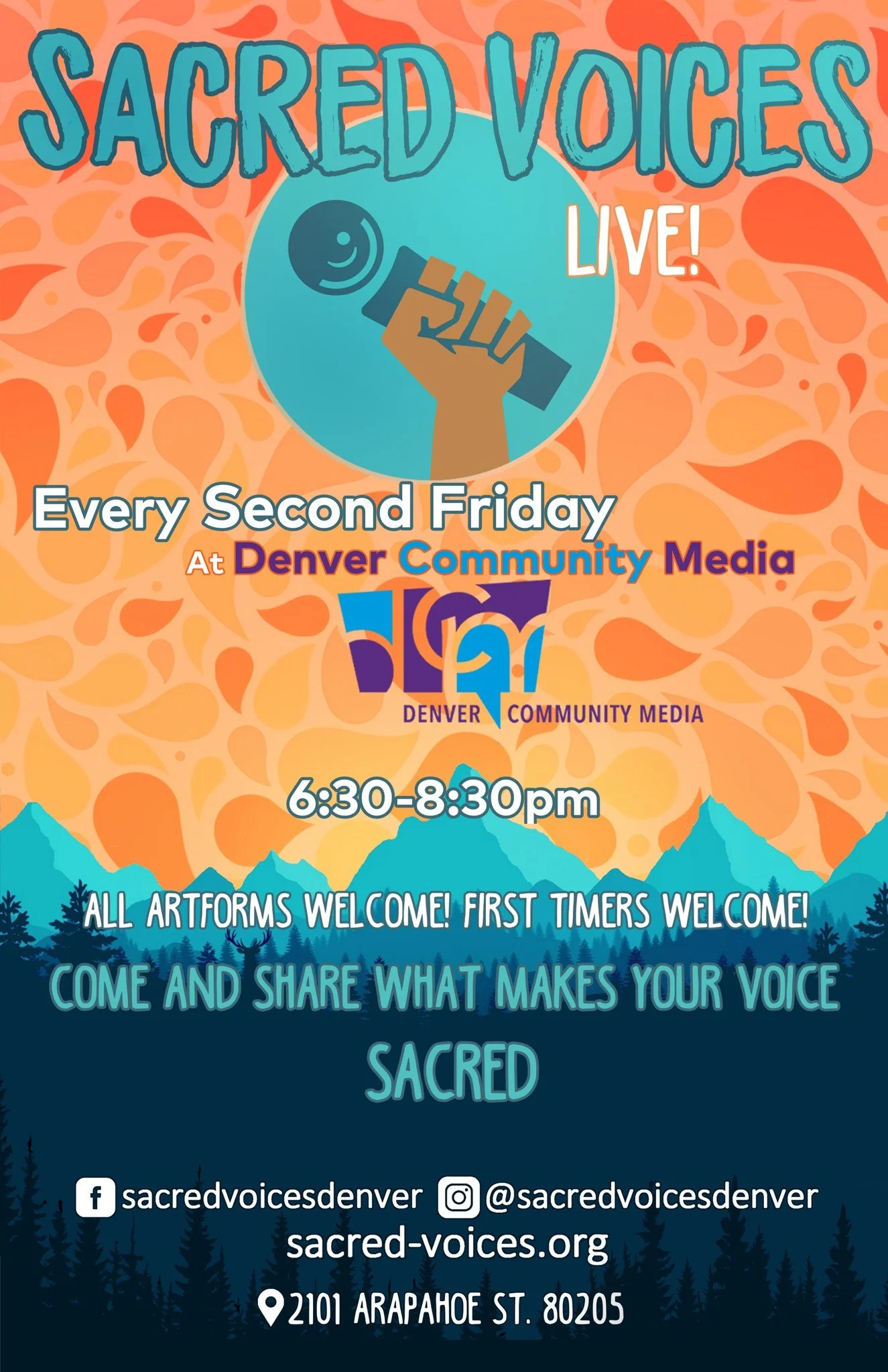 Sacred Voices LIVE! June 2026 Open Mic