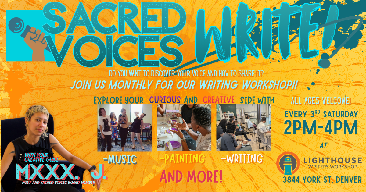 Sacred Voices WRITE! July 2026 Writing Workshop