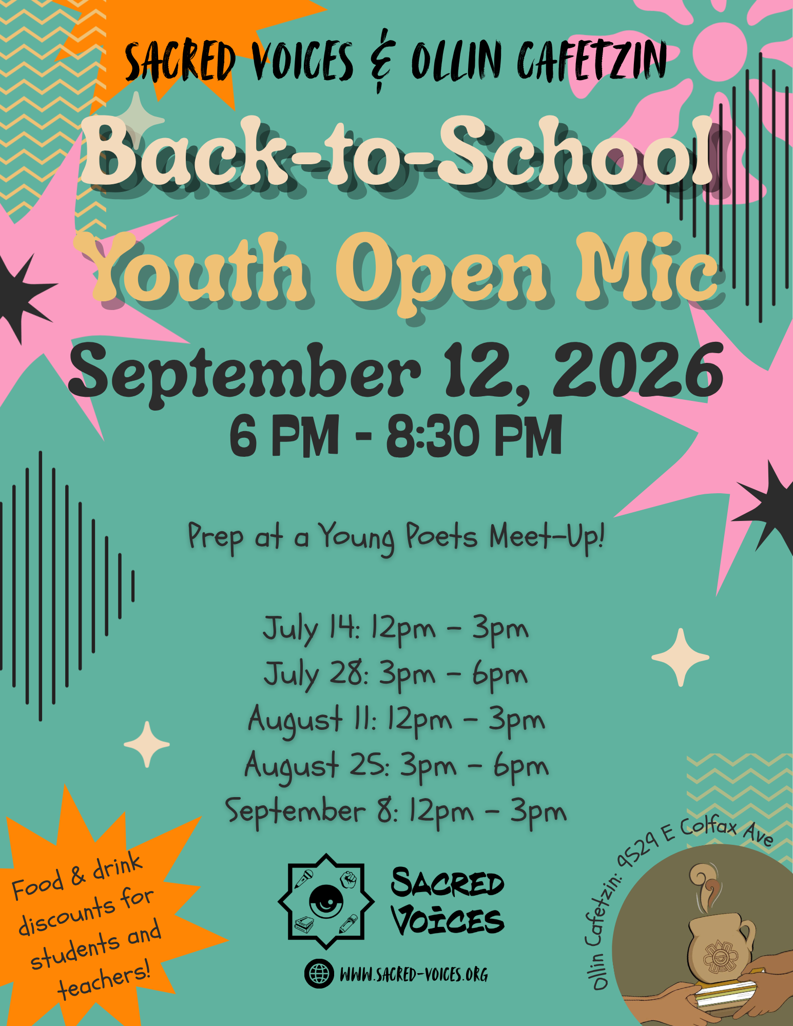 Back to School Youth Open Mic