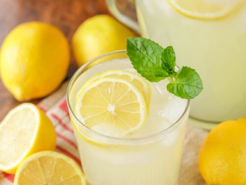 Water + Lemonade