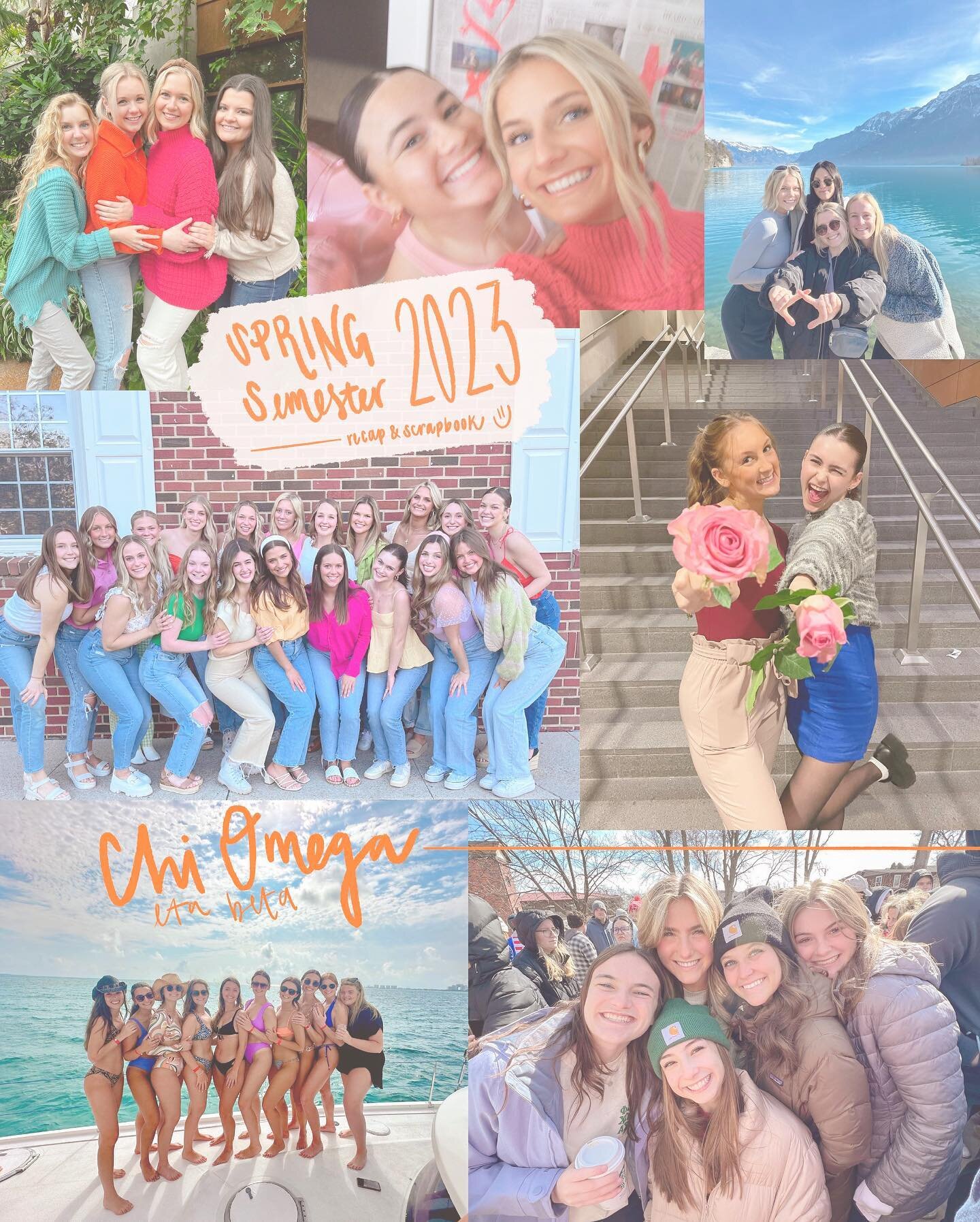 Spring semester recap 🤍✨🌷we will miss all of our lovely sisters over the summer!! Tag a sister you can&rsquo;t wait to visit 🫶🏼

#chiomega #etabeta #semesterrecap #LICO #sistersonpurpose