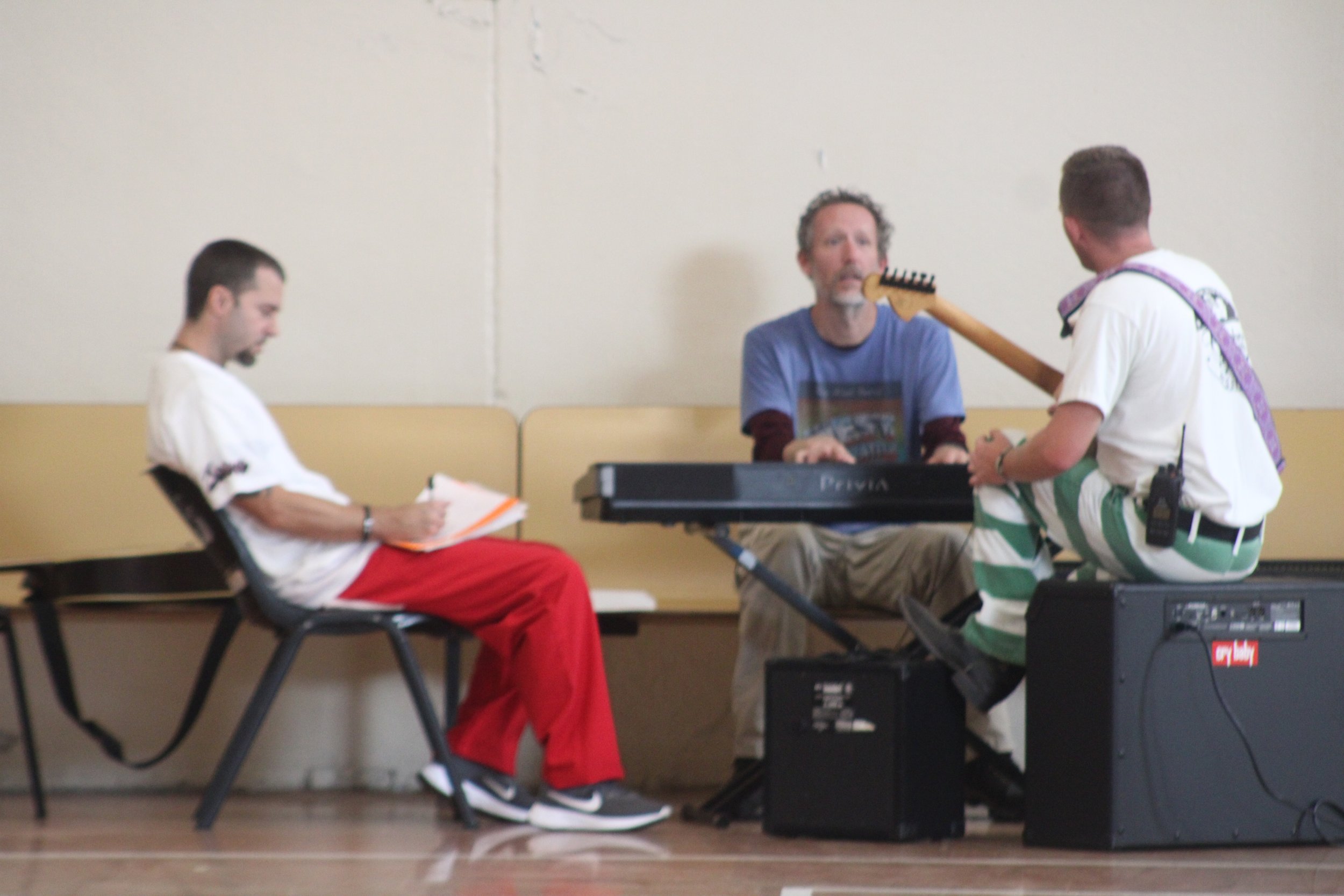 Frank Songwriting Group on Death Row.JPG