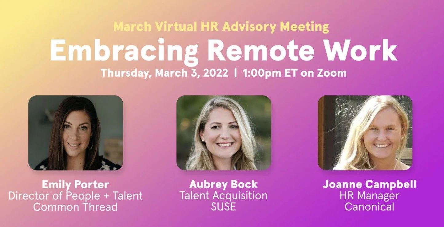 HR Advisory Webinar | Embracing Remote Work