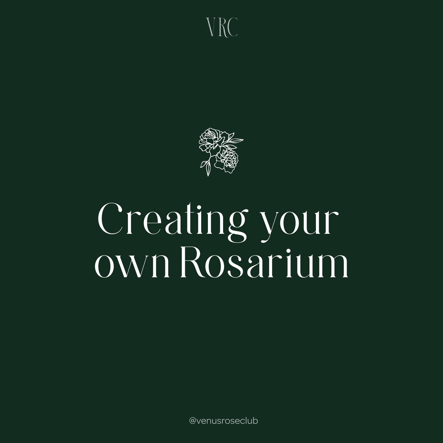 🏵️ Creating your  own Rosarium

The Rosarium is VRCs latest co-creation with garden-witch and Piscean poet, @louhowarth64 .

Together, we&rsquo;re blending an alchemy of the gifts Celestial Earth generously offers to us: herbalism, archetypal energi