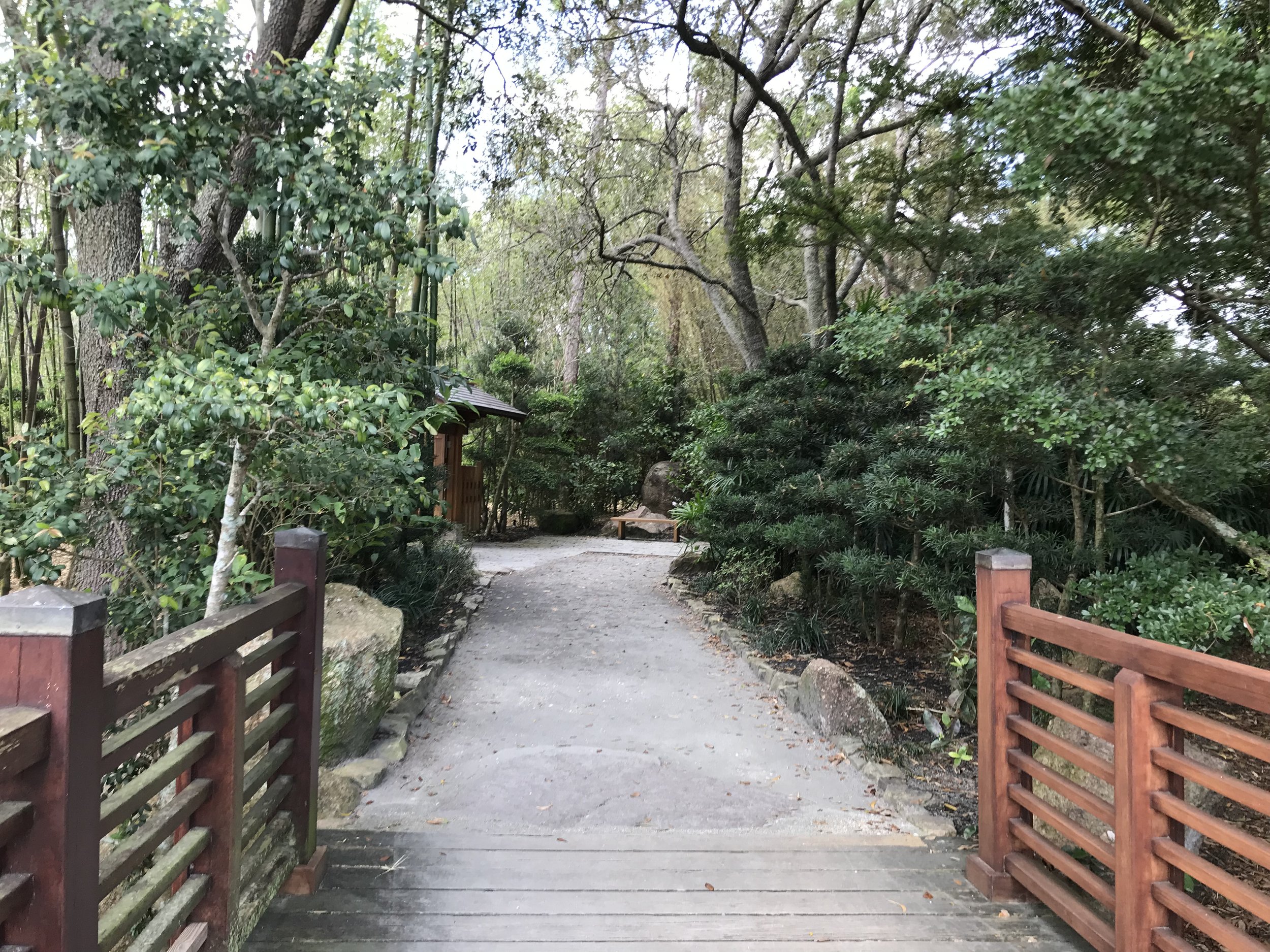 On the other end of this path was a nice place to sit and sip some water.