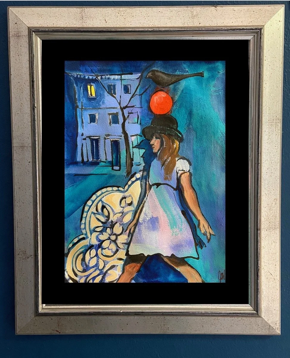  Balance- acrylic on paper, 16x12in., $800