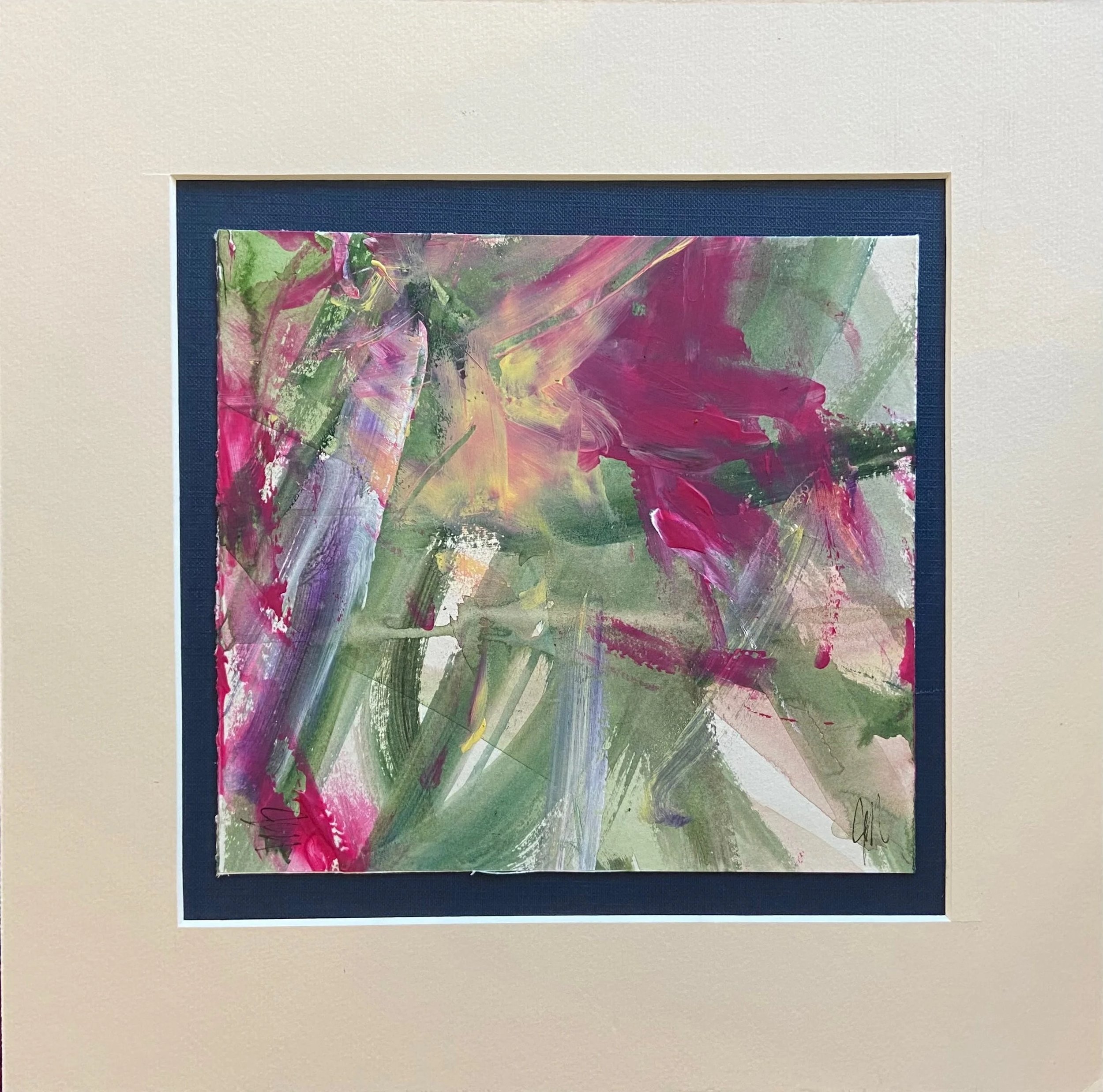  Parc du Contades - 7.5x7in.(image), 12x12in.(matt), acrylic. $95