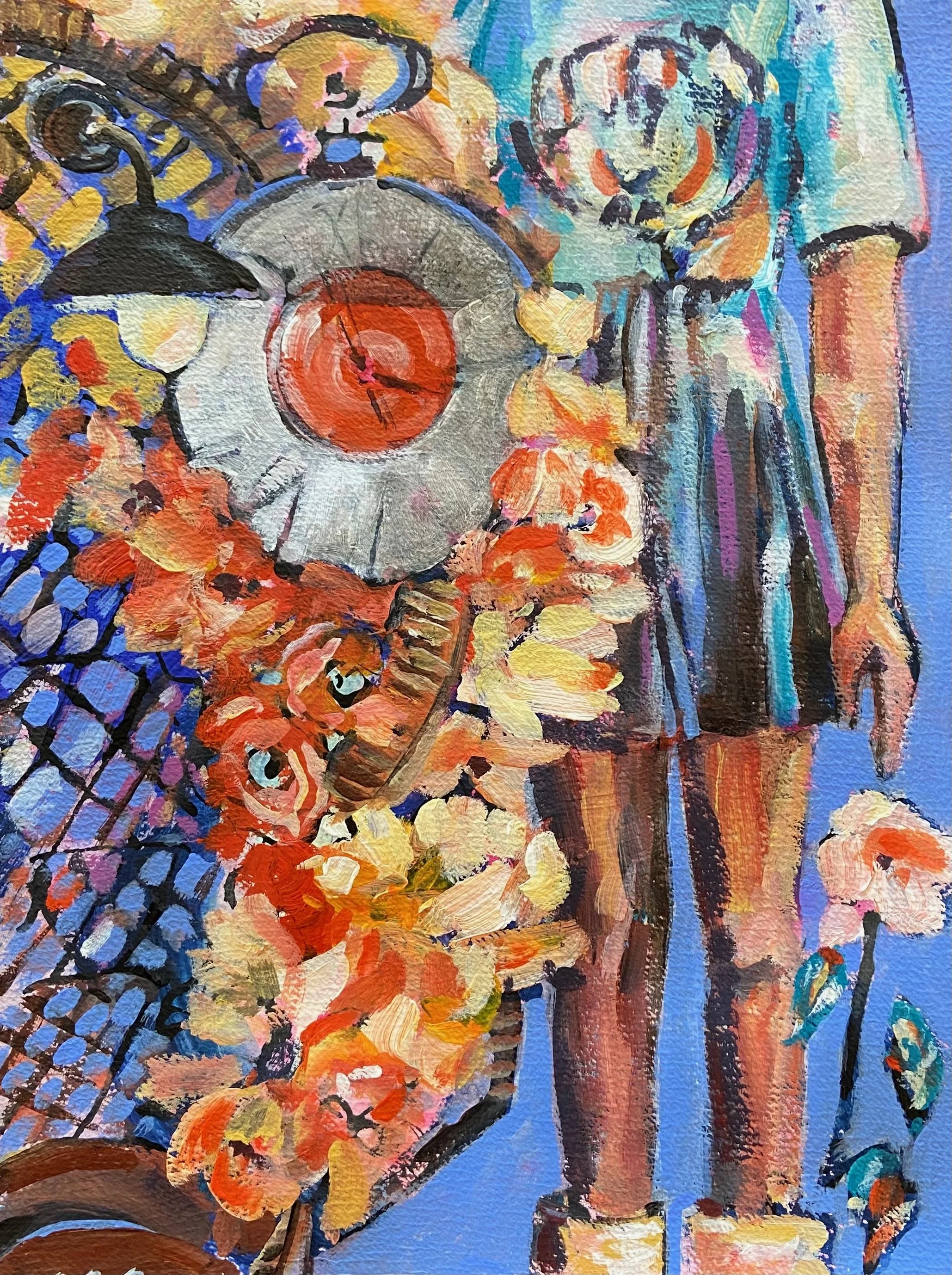  Time to Grow- acrylic on paper, 16x12in., $800