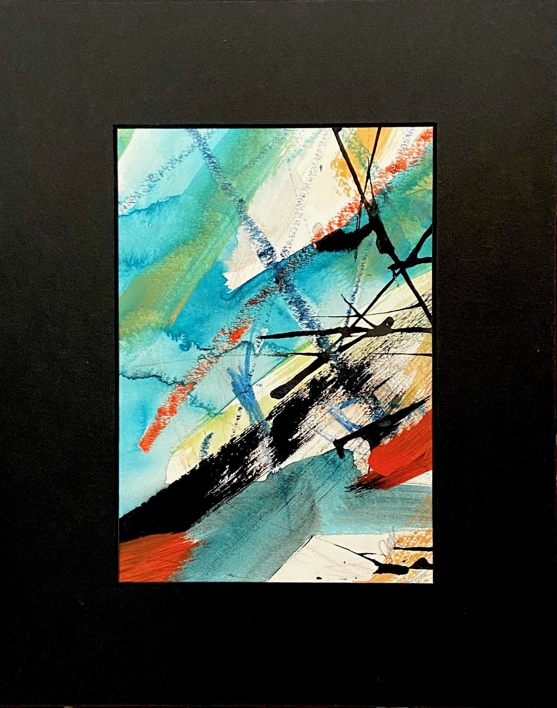 High Seas -4.5x6.5in.(image),8x10in.(matt), watercolor, ink. $45