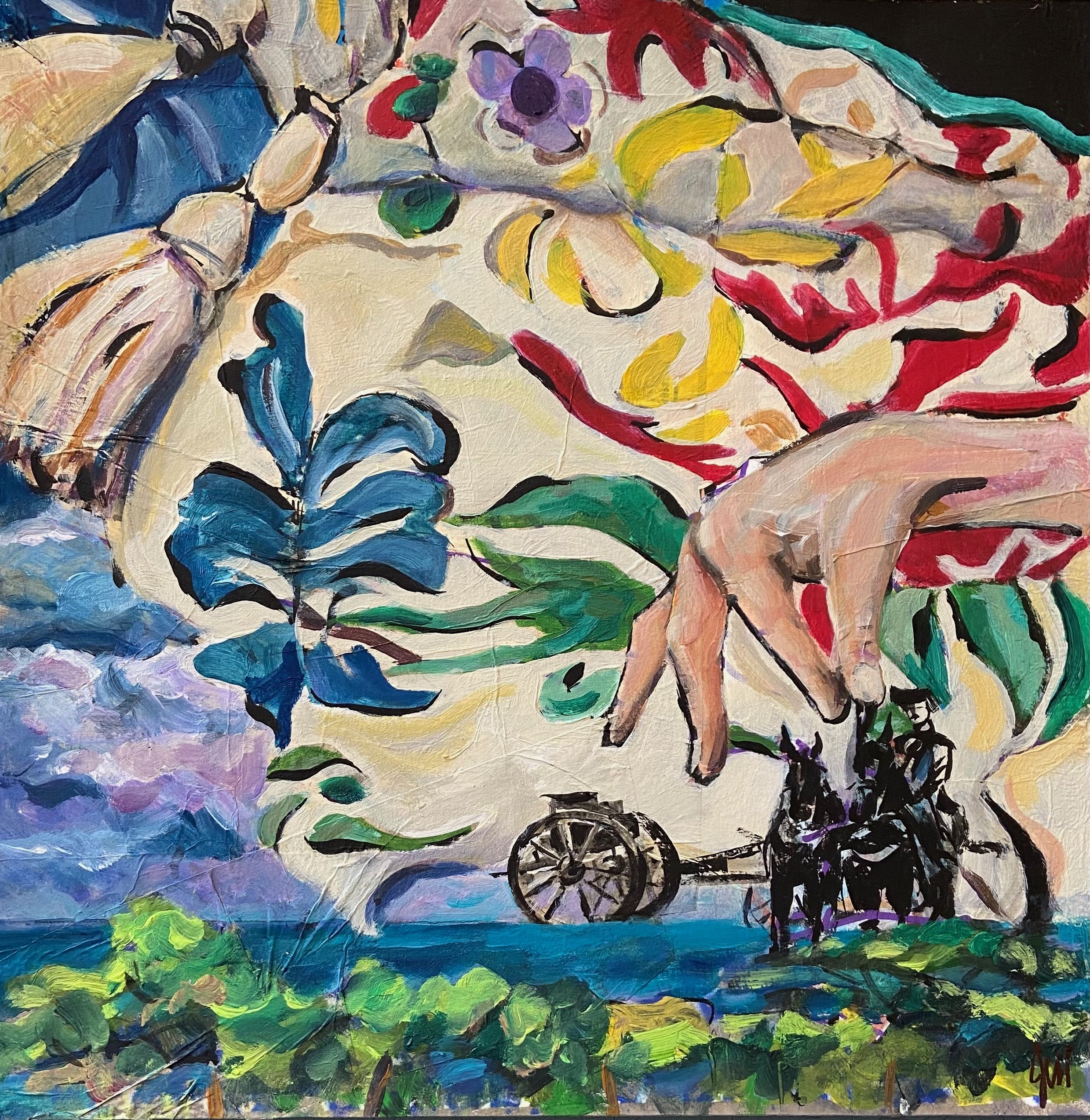 A Sense of Place - acrylic on paper, 14x14in., $800