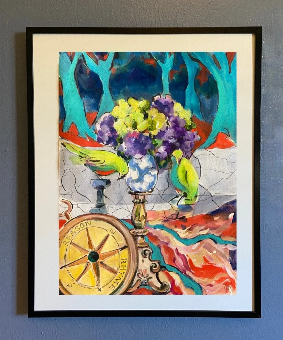  Reason and Rhyme - acrylic on paper, 16x12in., $800