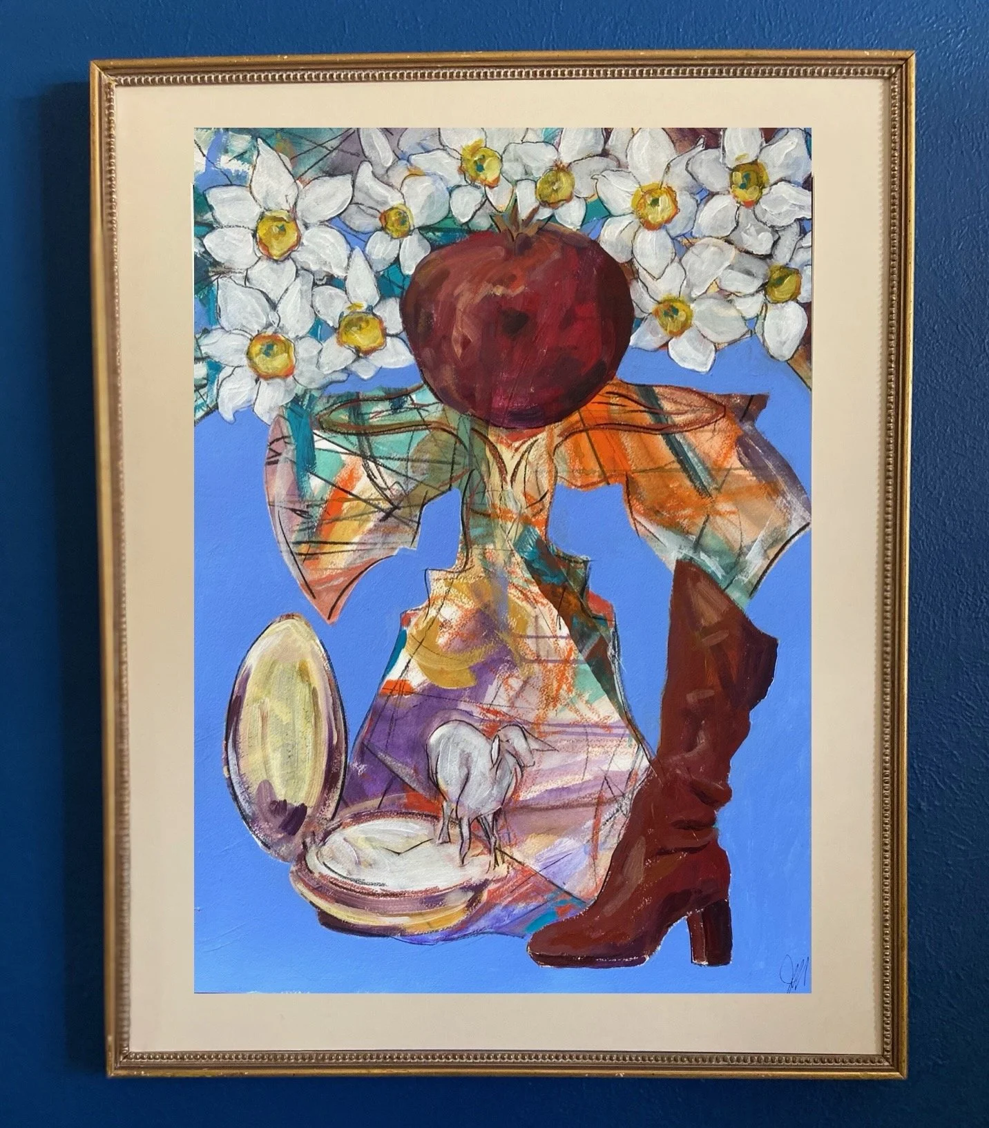 Persephone's Torch- acrylic on paper, 30x22in., $1200