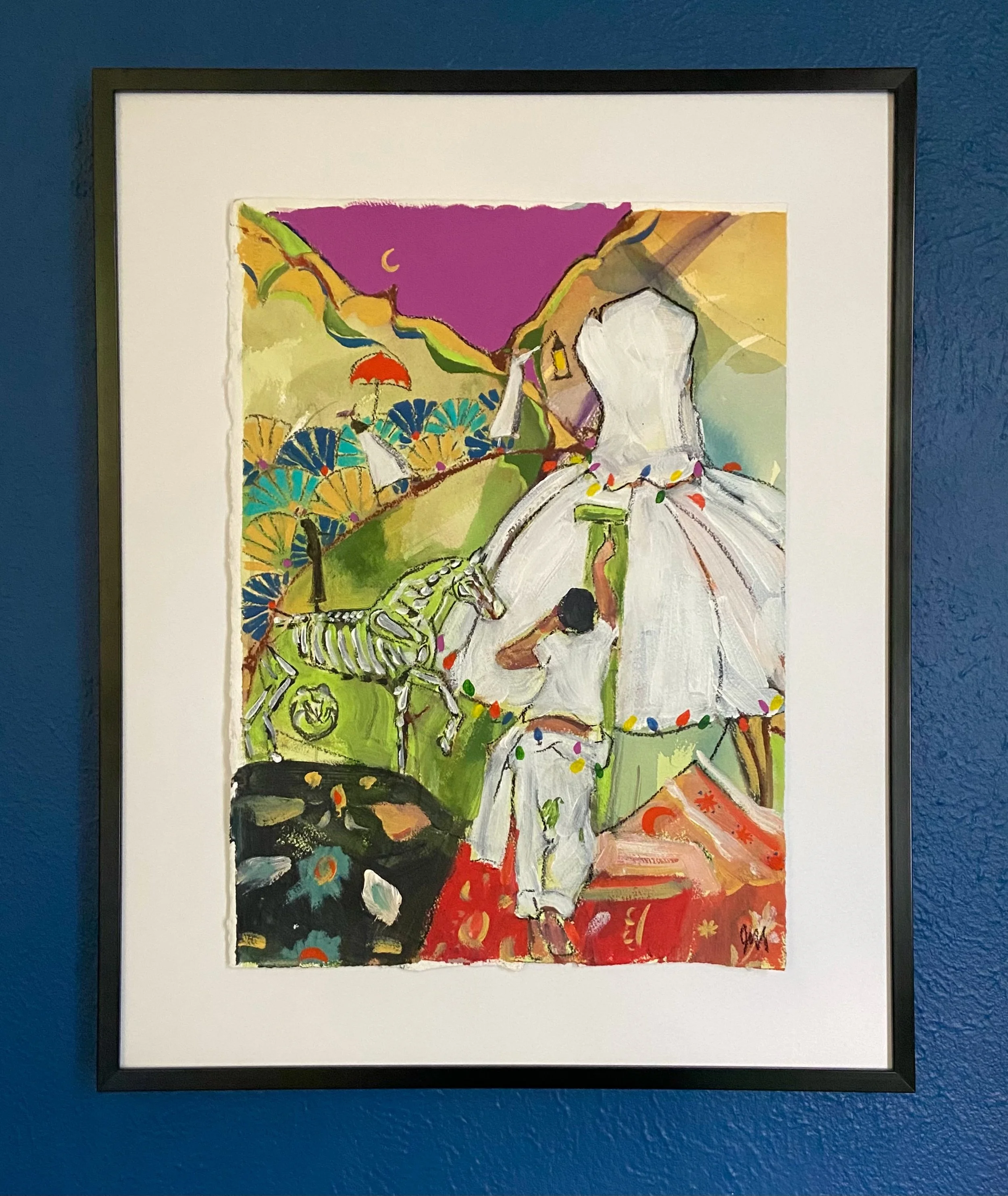 A New Path - acrylic on paper, 16x12in., $800