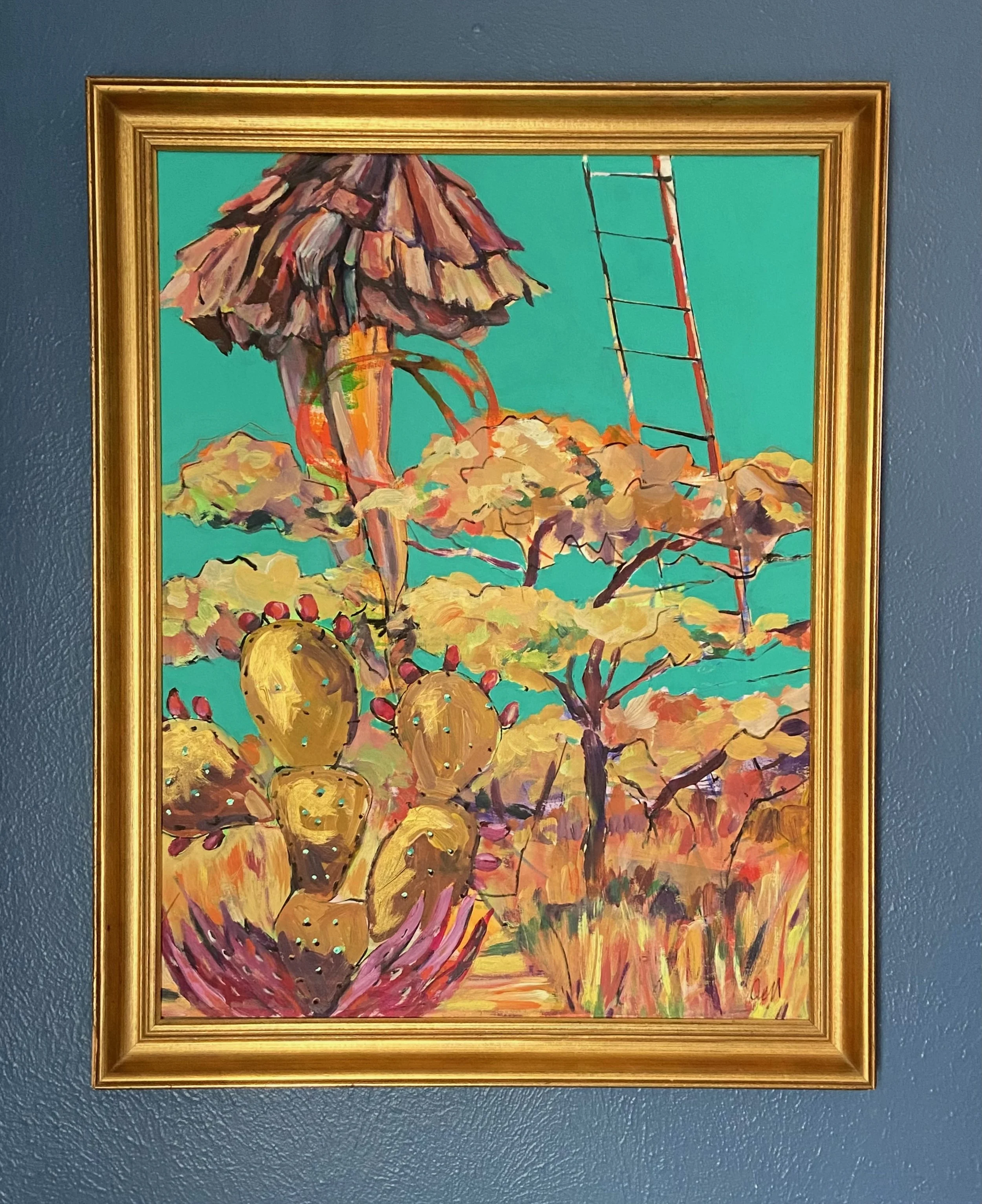 Alice in Africa- acrylic on paper, 26x20in. , $1200