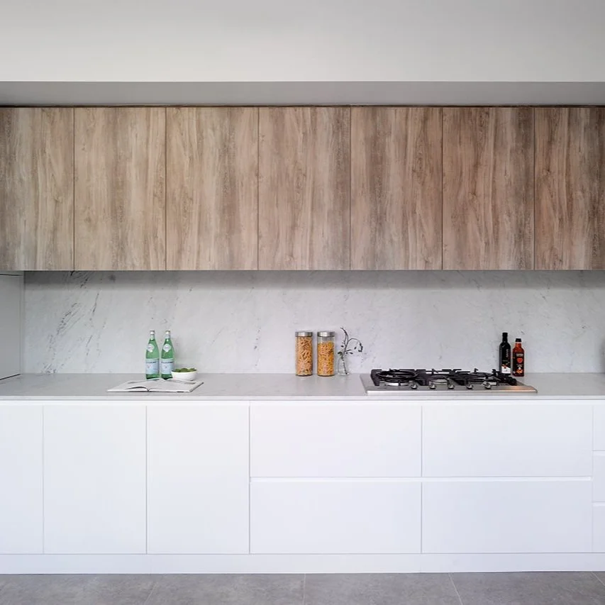 Kitchen design timber and poly finish