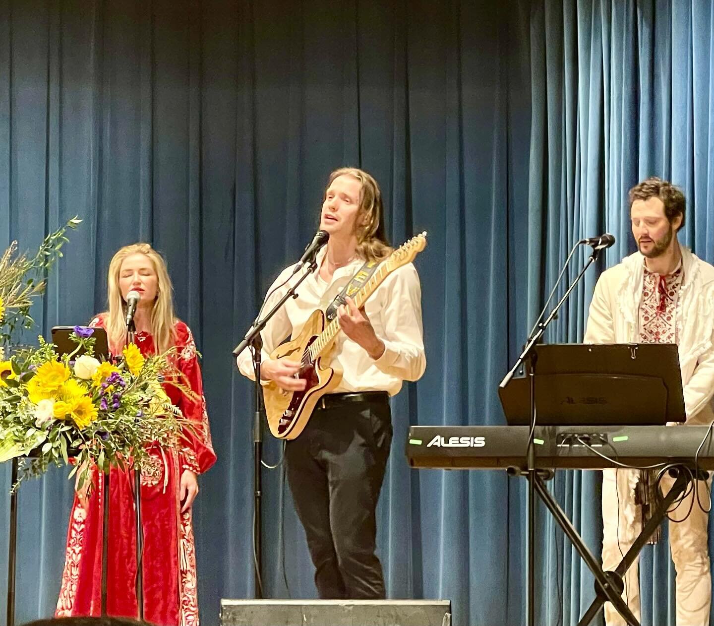 I feel so honored to have performed &ldquo;Kozak&rsquo;s Lament&rdquo; today for our newest cohort of injured Ukrainian soldiers getting prosthetic treatments through the @protezfoundation with my band mates Sasha and Elliott. This song was written a