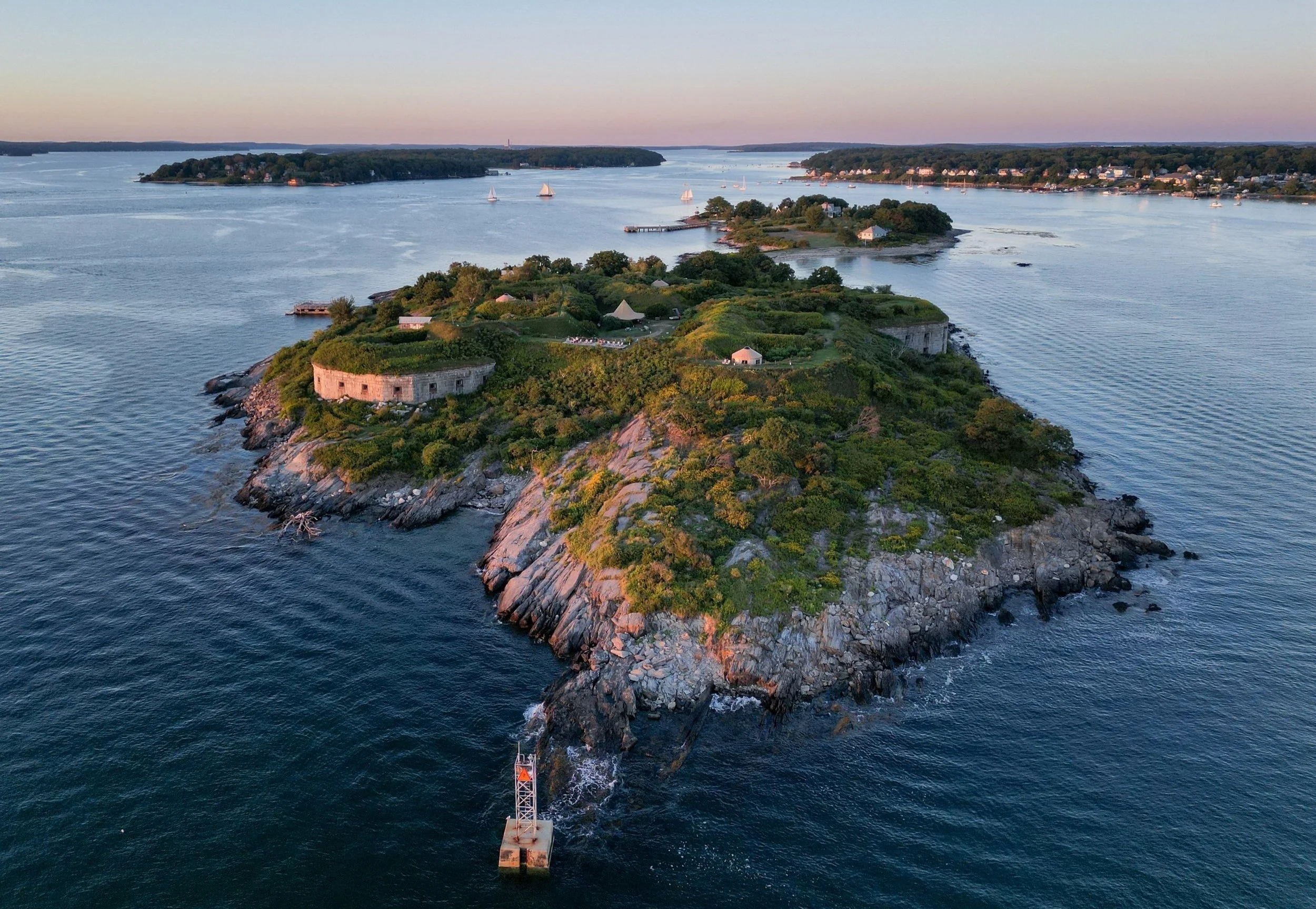 Maine Island Retreat: Yurt and Tent Cabin Camping at Fortland — Fortland