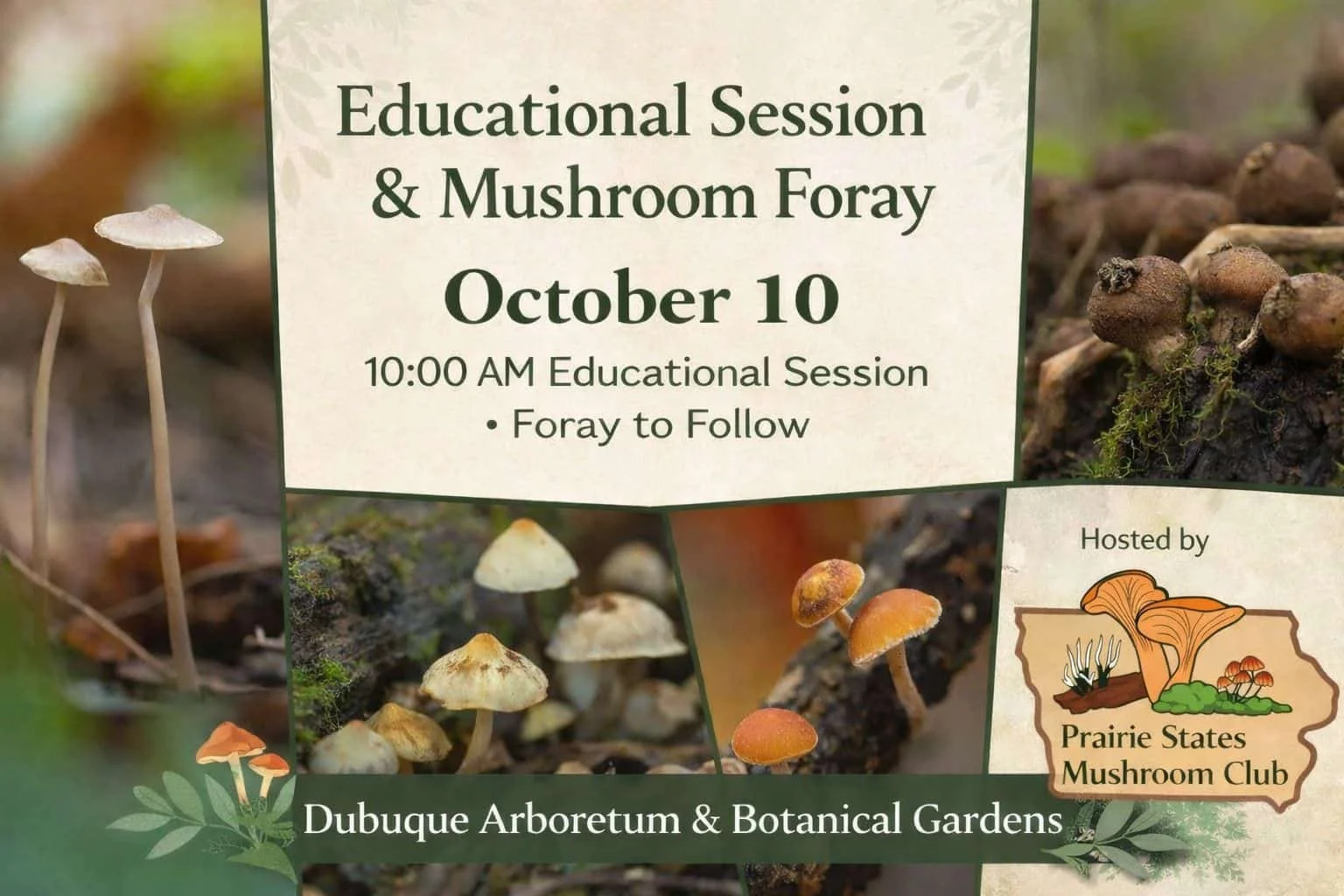 Dubuque Arboretum iNaturalist Presentation and Foray