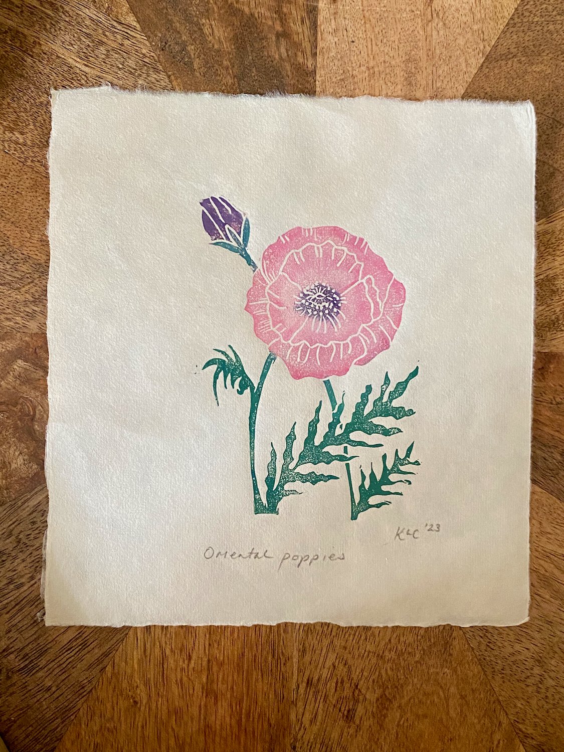 Oriental Poppy - Greeting card