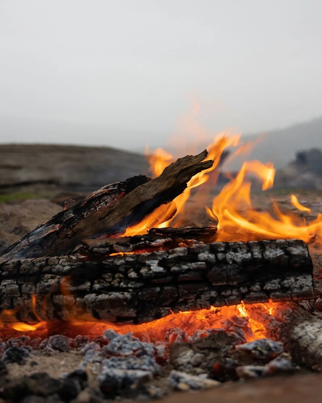 What could be better than sitting around a campfire on a chilly winter night. The warmth of the fire, the smell of the wood burning, and the marshmallows oozing 😁 . Here's to cozy winter nights spent by the campfire!