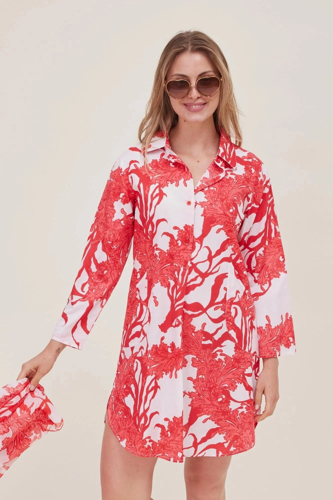 red coral dresses Meow and Barks Red Coral Pretty Girl Maxi Dress