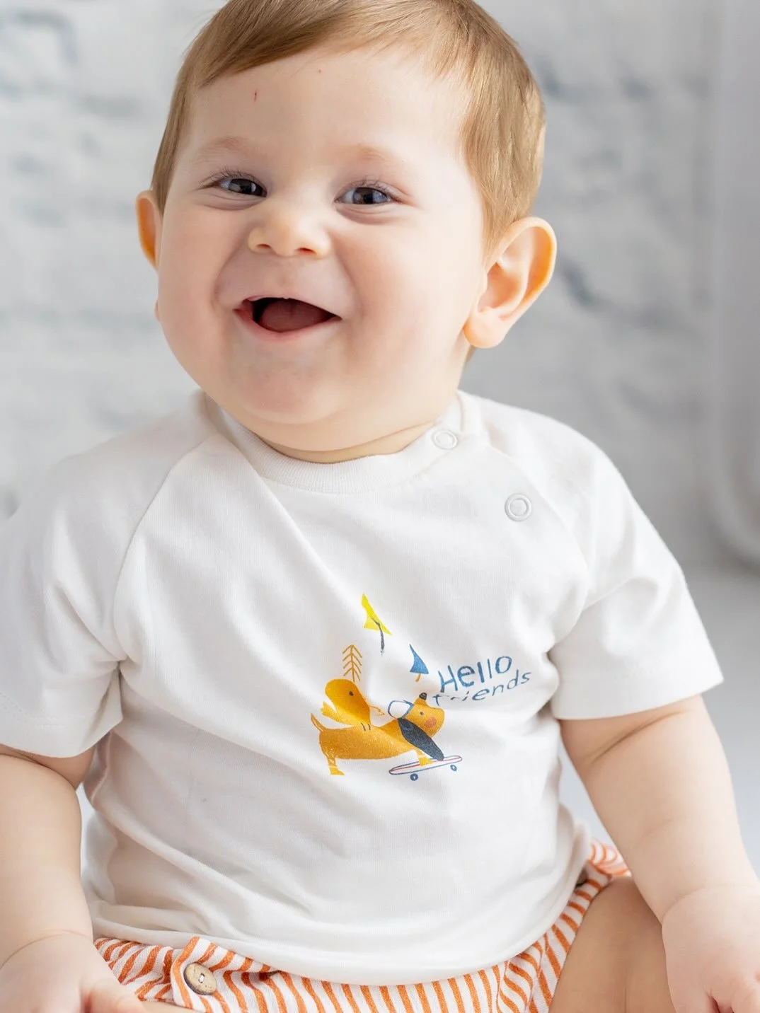 Hello Friends&rdquo; tee is crafted for comfort, play, and everyday wonder. ✨