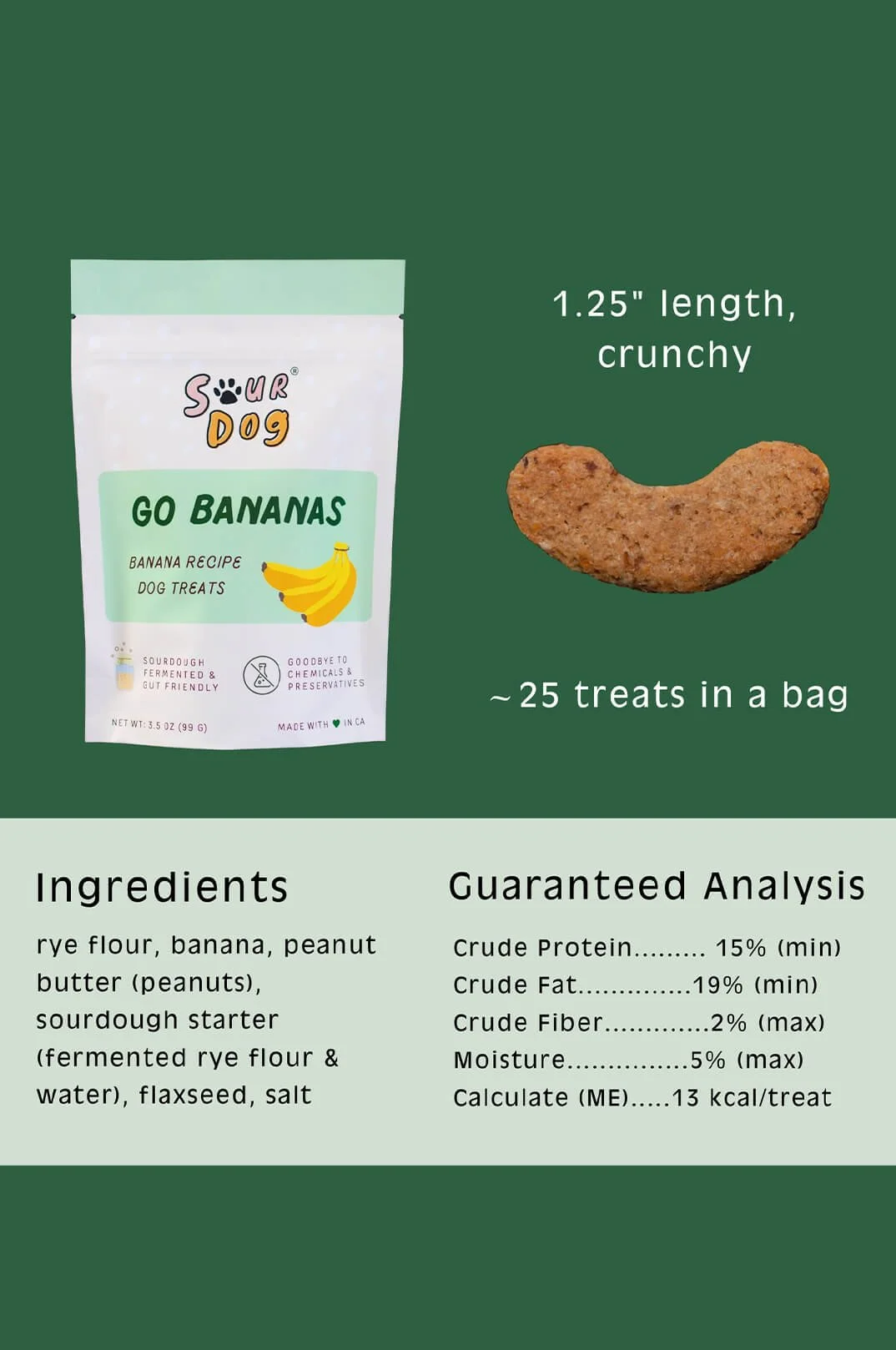 Go Bananas dog treats lunadelmar