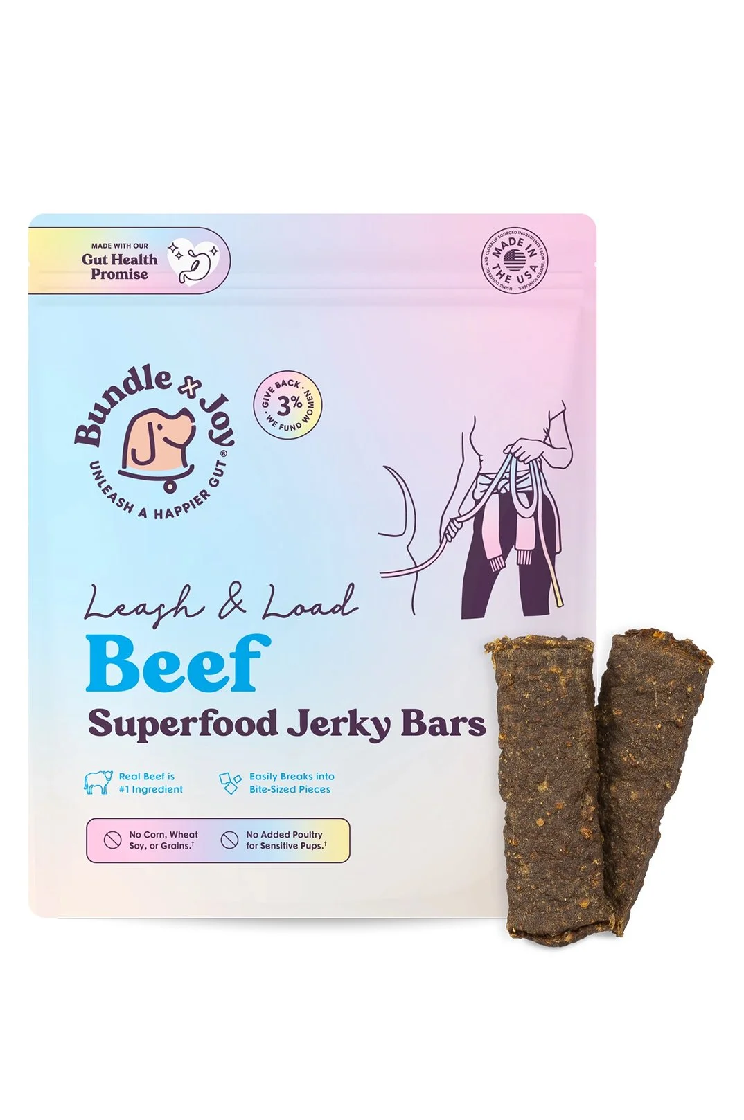 Leash & Load Beef Superfood Jerky Bars