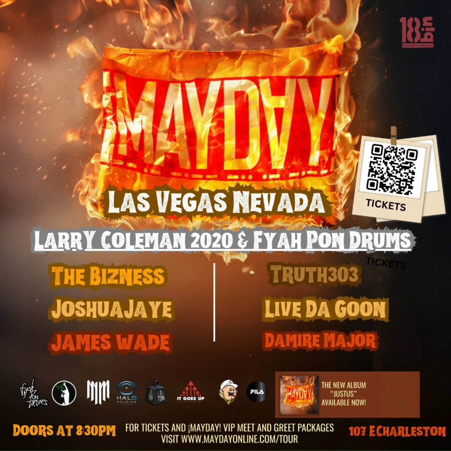 🔥📢🚨!¡!SHOW ANNOUNCEMENT!¡!🚨📢🔥
What it do crew?
It's #truthtuesday and today I've got a huge announcement! On Saturday November 8th, I'll be performing at 18Bin, opening up for ¡MAYDAY!
This is a huge honor, and it's going to b