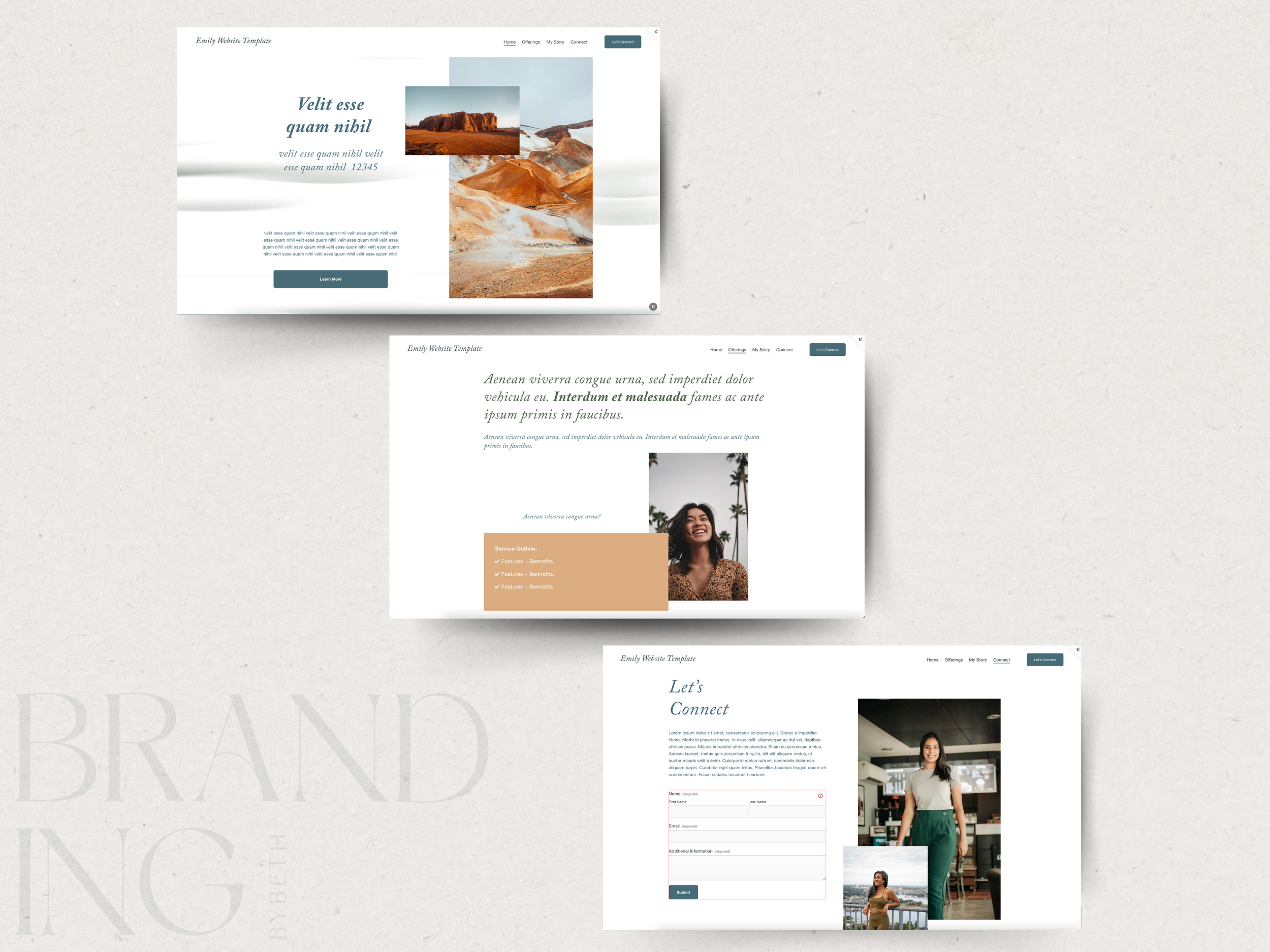 Website Template — Branding and Design Resources | Branding by Beth ...