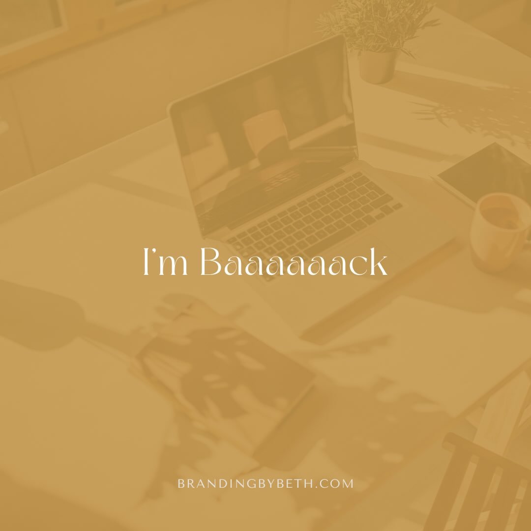 After a season of slowing down, Branding by Beth is officially back and taking on a limited number of projects! 

Over the last few months I&rsquo;ve had space to step back, reflect, and reconnect with what I want this studio to become.

My goal has 