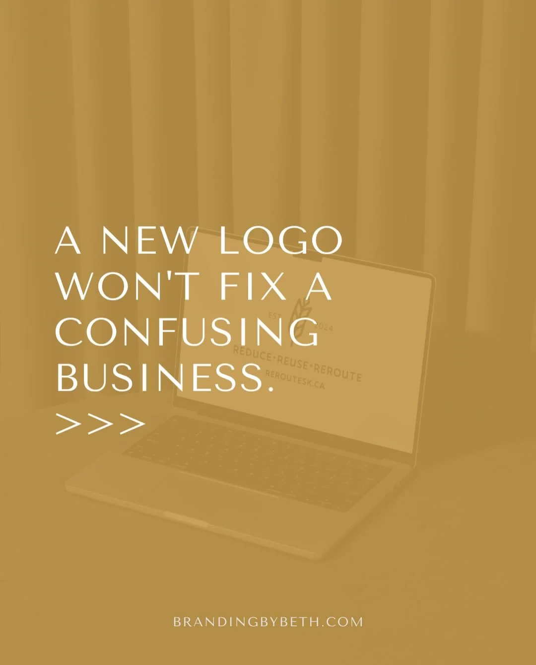 As a brand designer, this might sound like a strange thing to say...

But a new logo is rarely the thing holding a business back.

Most businesses struggling to attract clients, raise their prices, or grow consistently don&rsquo;t have a logo problem