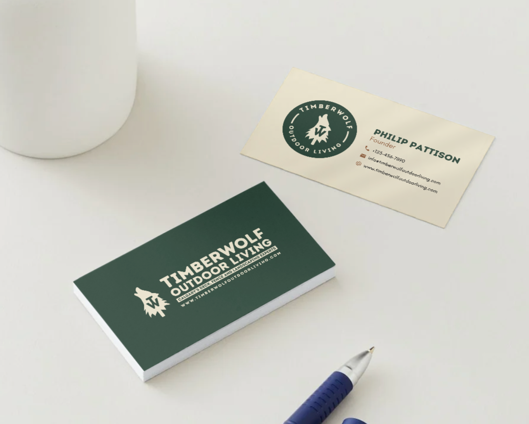 Timberwolf Outdoor Living Business Cards