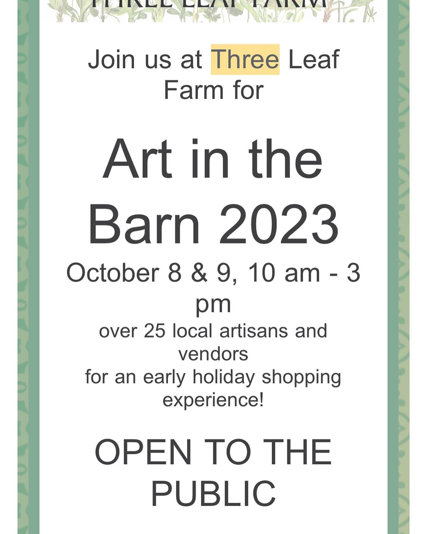 Come join me for Art I. The Barn! Today and tomorrow 10-3 at Three Leaf Farm in Lafayette.

445 S. 112th St.
Lafayette, CO 80026

#threeleaffarm @threeleaffarm #art #festival #free #familyfriendly #thisweekend #sale #mixedmedia #plants #botanica