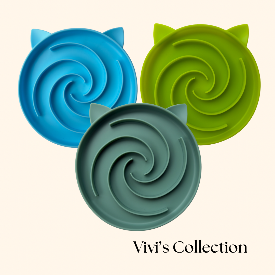 Swirl & Purr Cat Mat | Slow Feeder for Small Pets