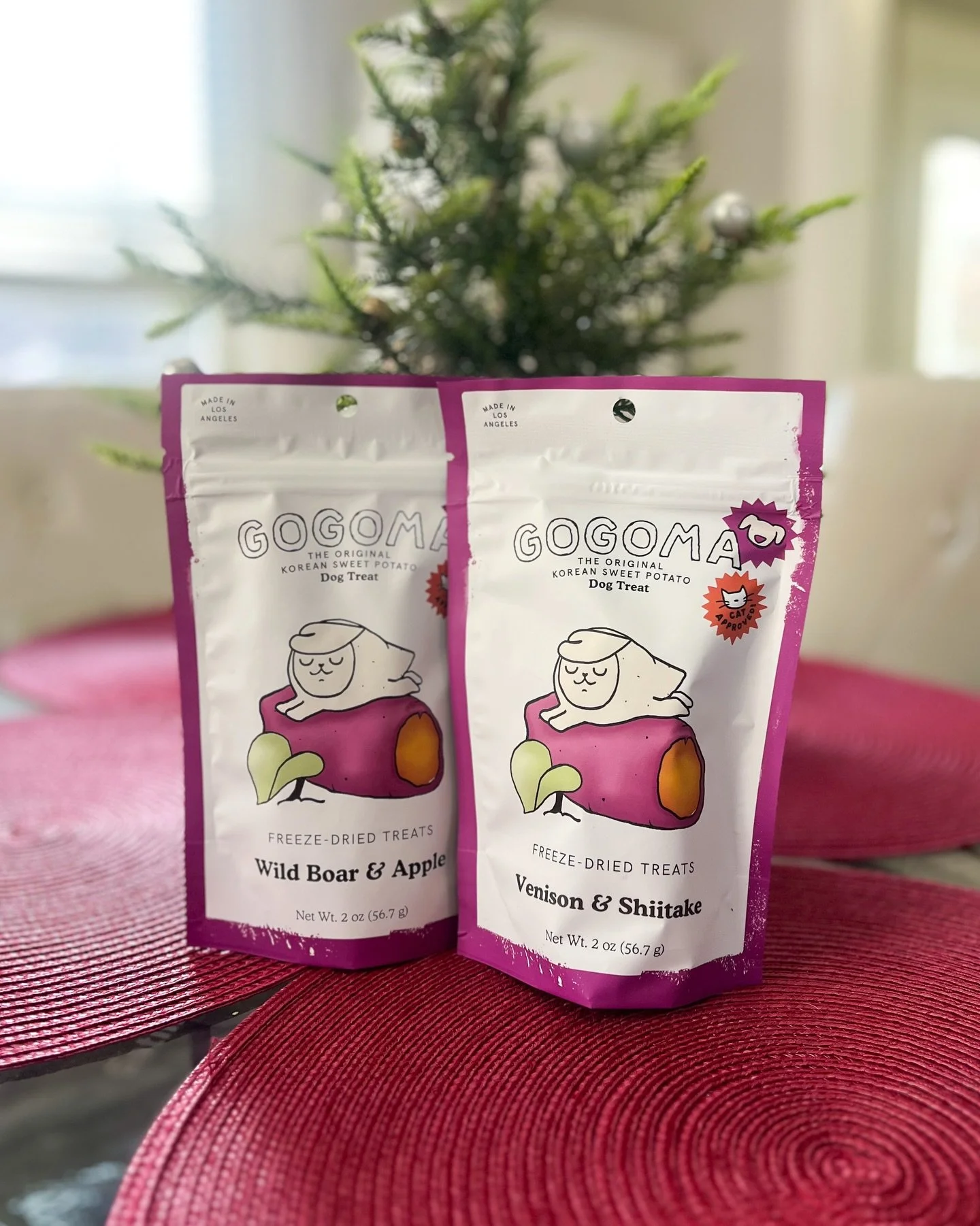 the new gogoma freeze dried are an absolute hit with CEO Vivi 🍠✨ grab a bag with your end of year sale order before the price goes up! 
&bull;
we used them in a snuffle mat this morning for some enrichment time as it is freezing here! they also make