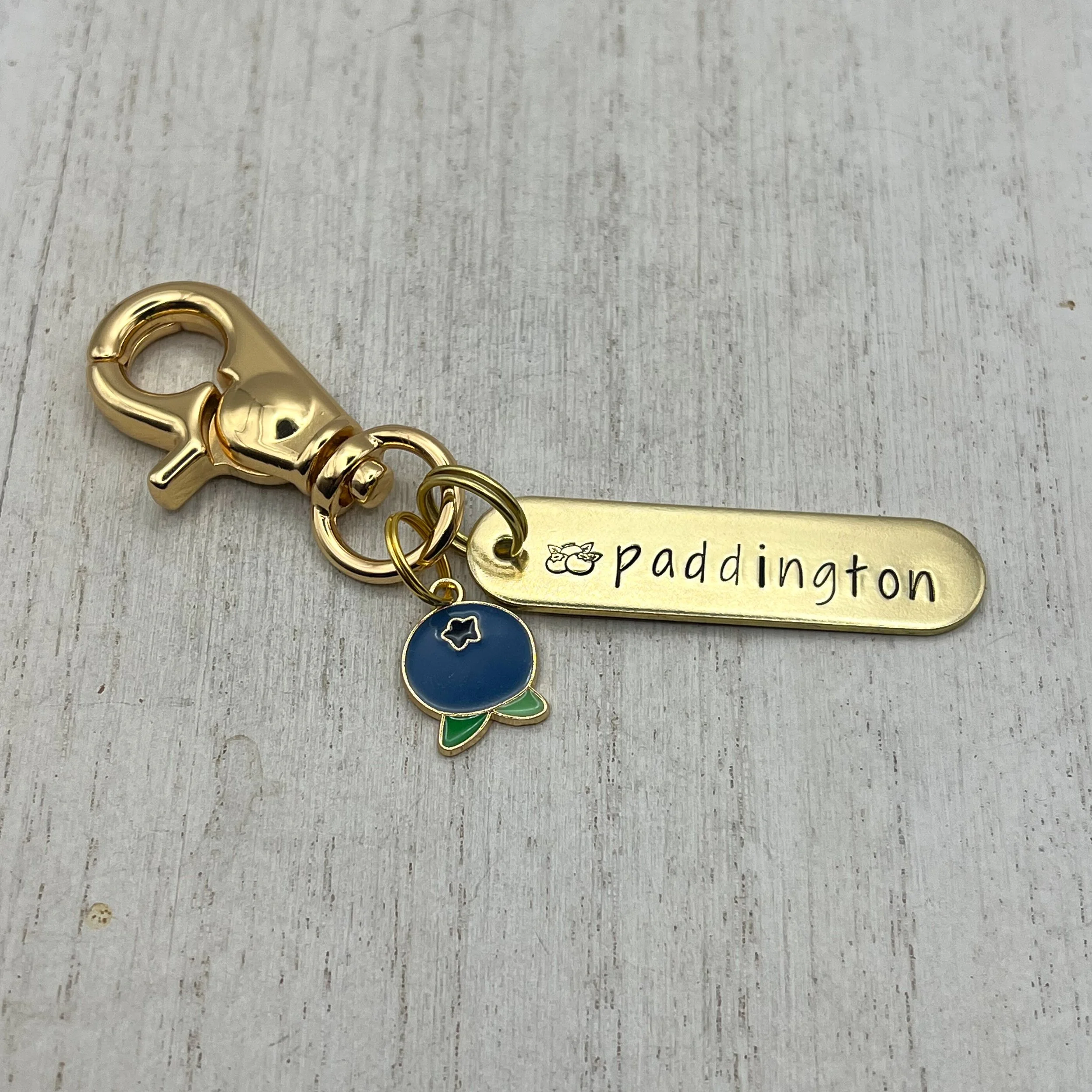 custom single stamp pet ID tag | metal hand stamped pet ID tag