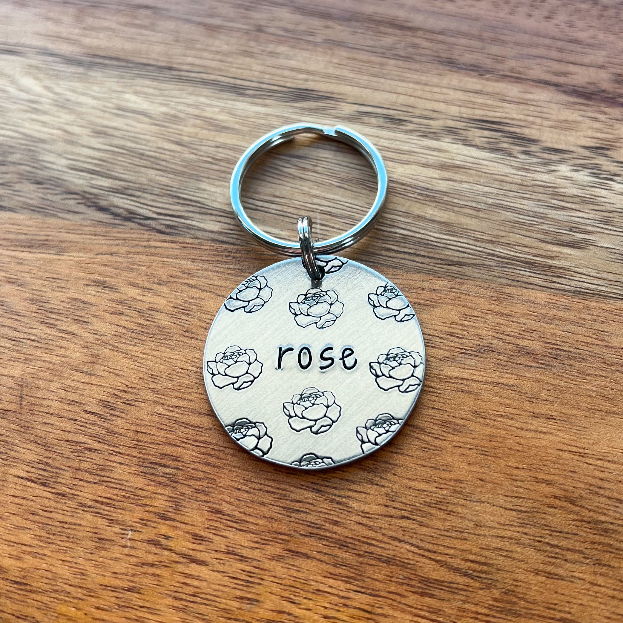 surprise me! pet ID tag | custom metal hand stamped tag