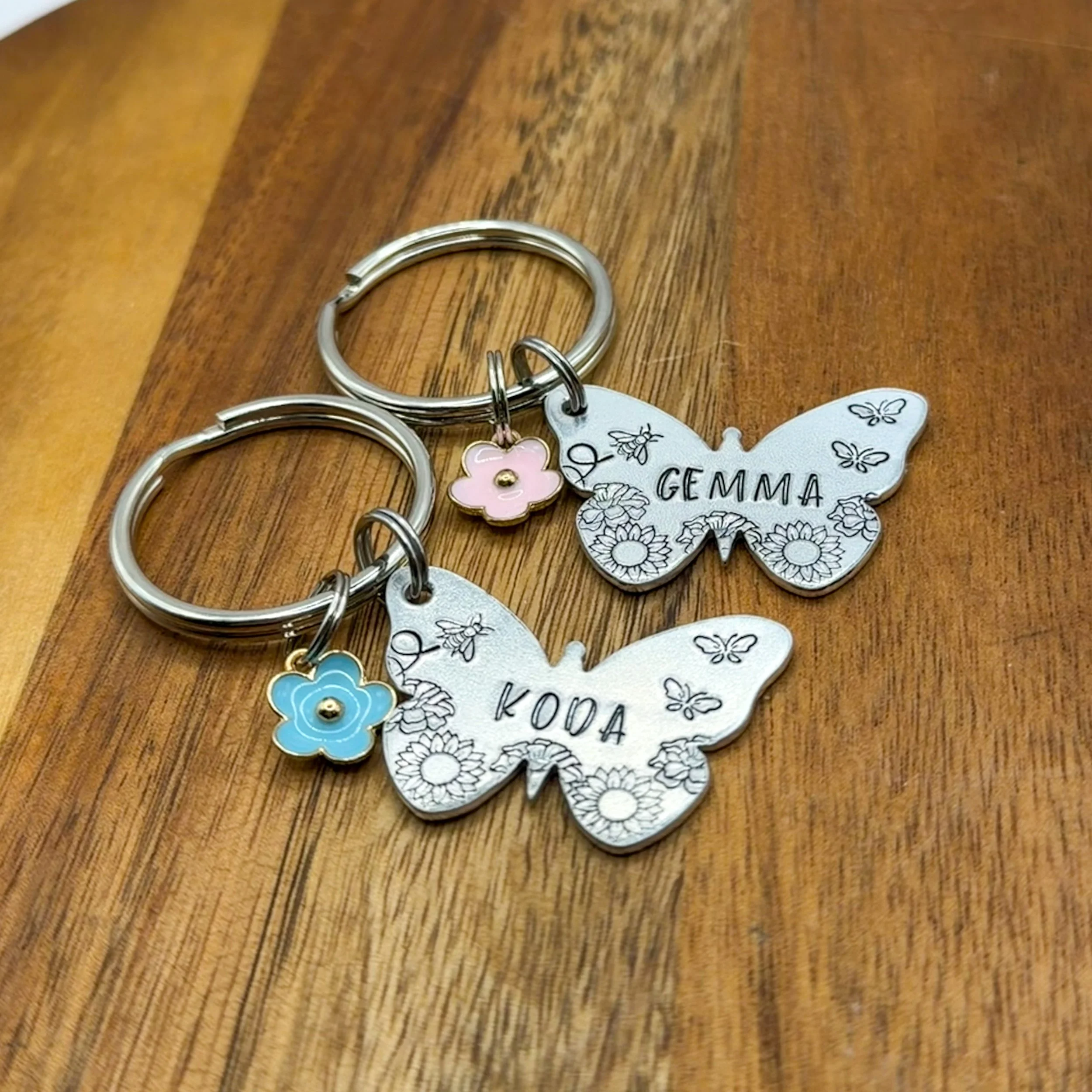 spring fields pet ID tag | custom metal hand stamped tag
