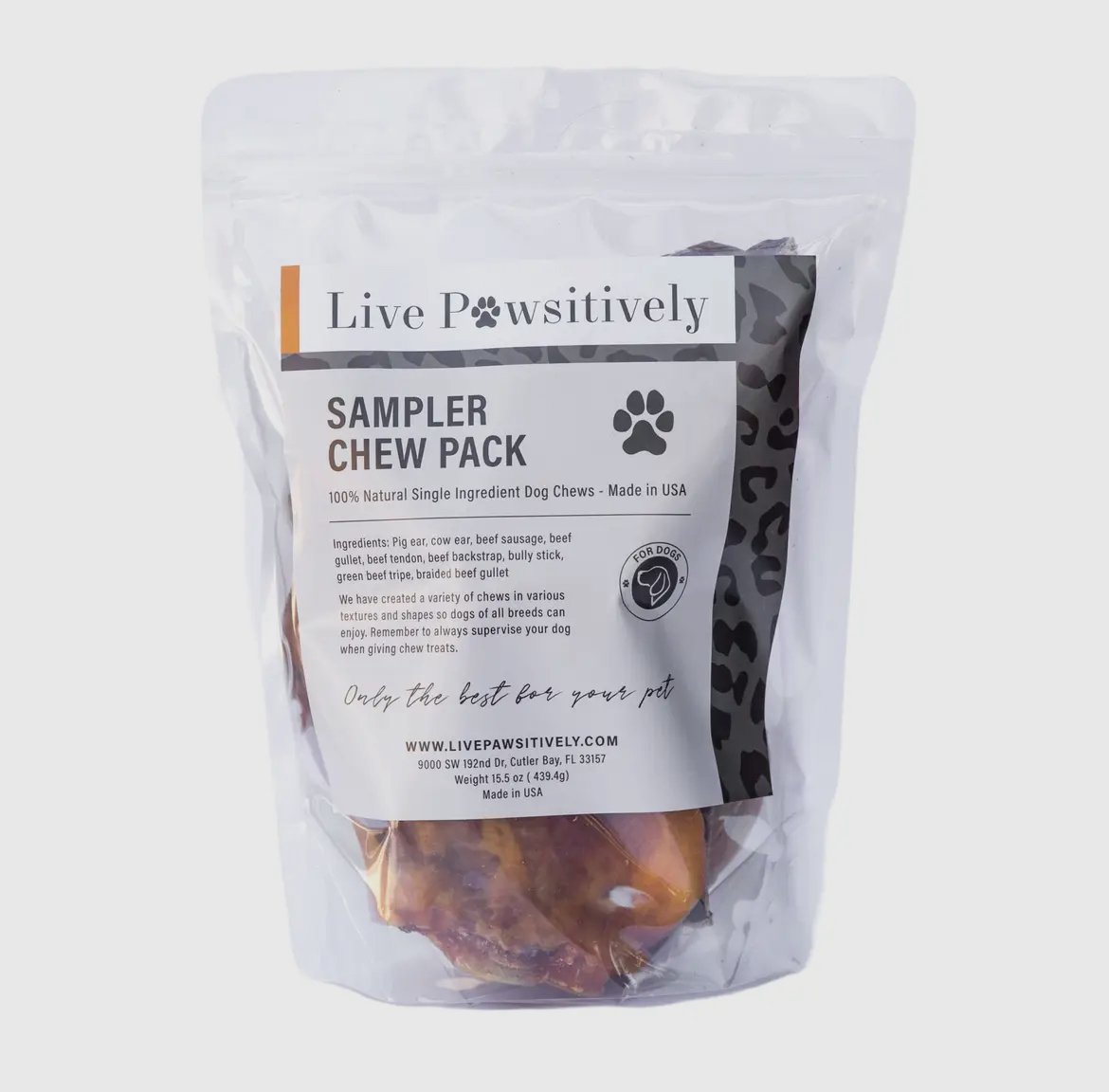 Beef Sampler Chew Pack | Live Pawsitively