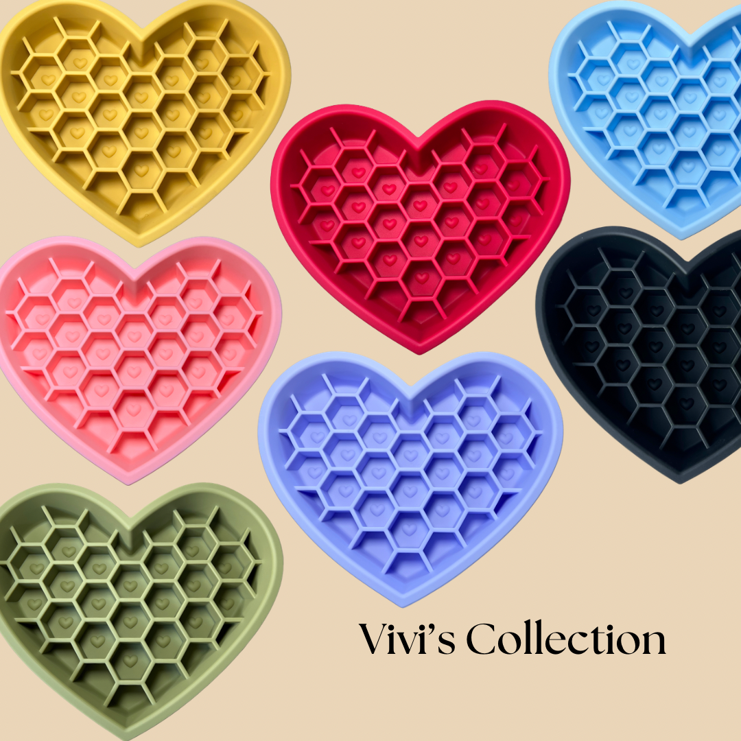 Classic Heart Bowl | Branded Pet Slow Feeder and Lick Mat