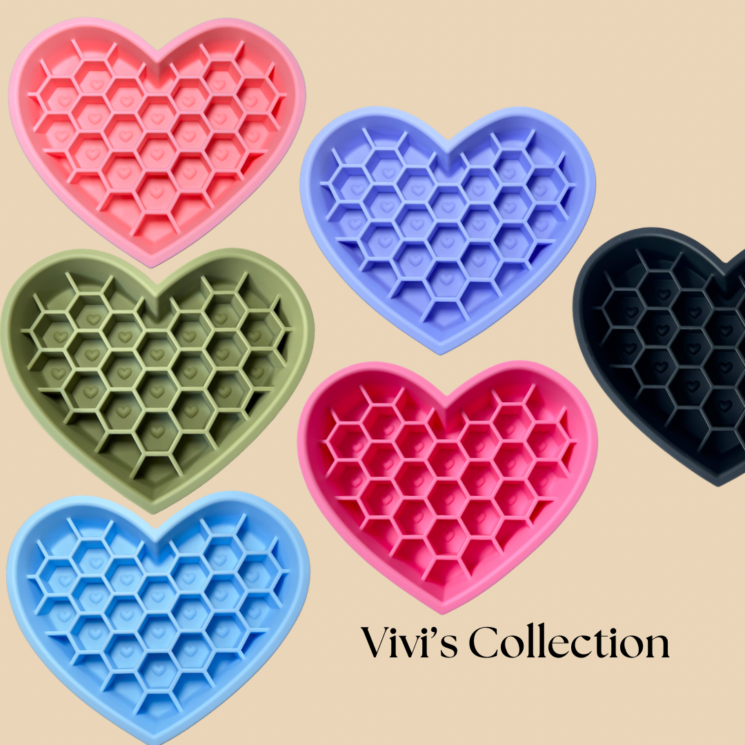 Classic Heart Bowl | Branded Pet Slow Feeder and Lick Mat
