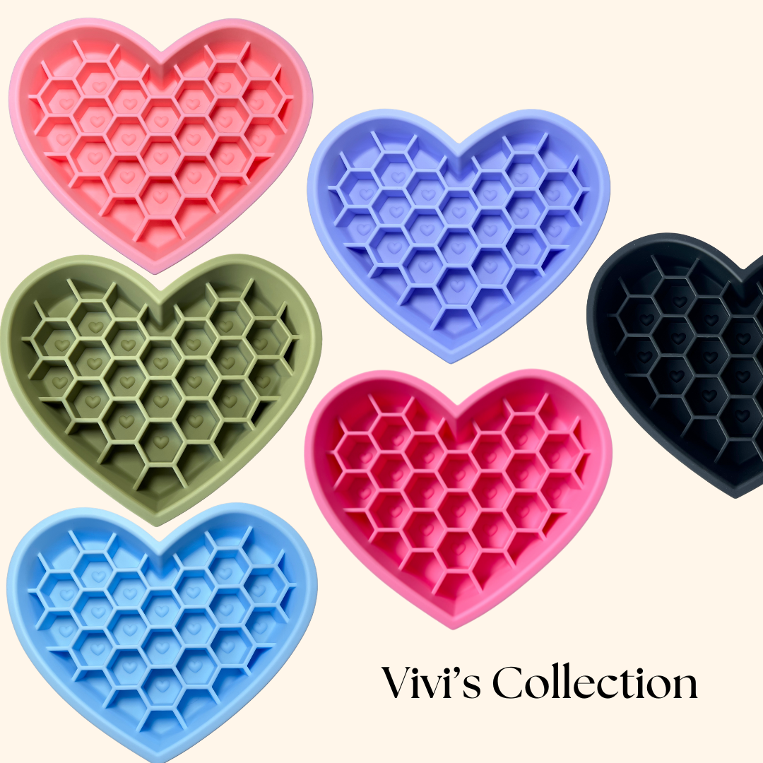Classic Heart Bowl | Pet Slow Feeder and Lick Mat