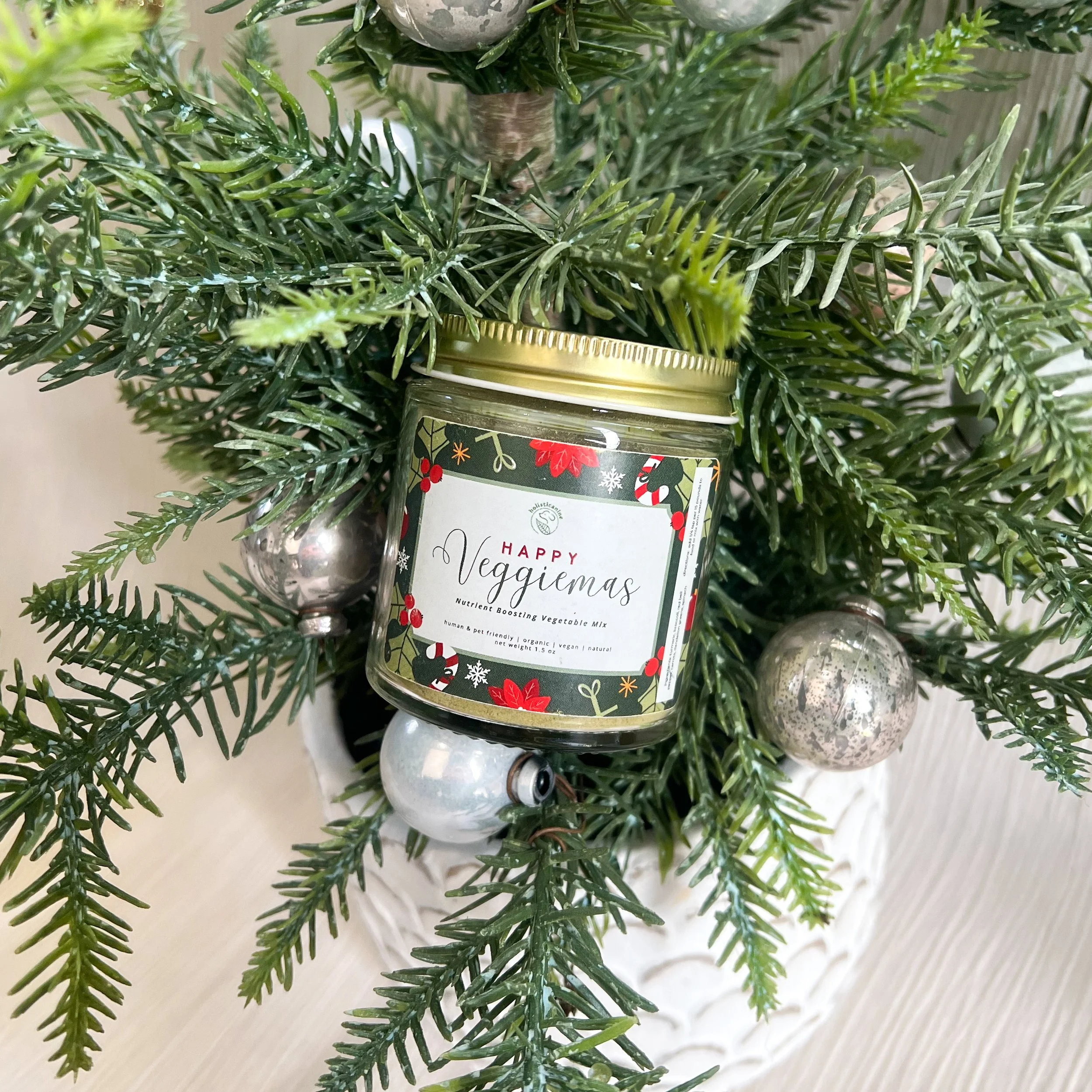 Holisticanine Happy Veggiemas | Nutrient Boosting Vegetable Mix Supplement