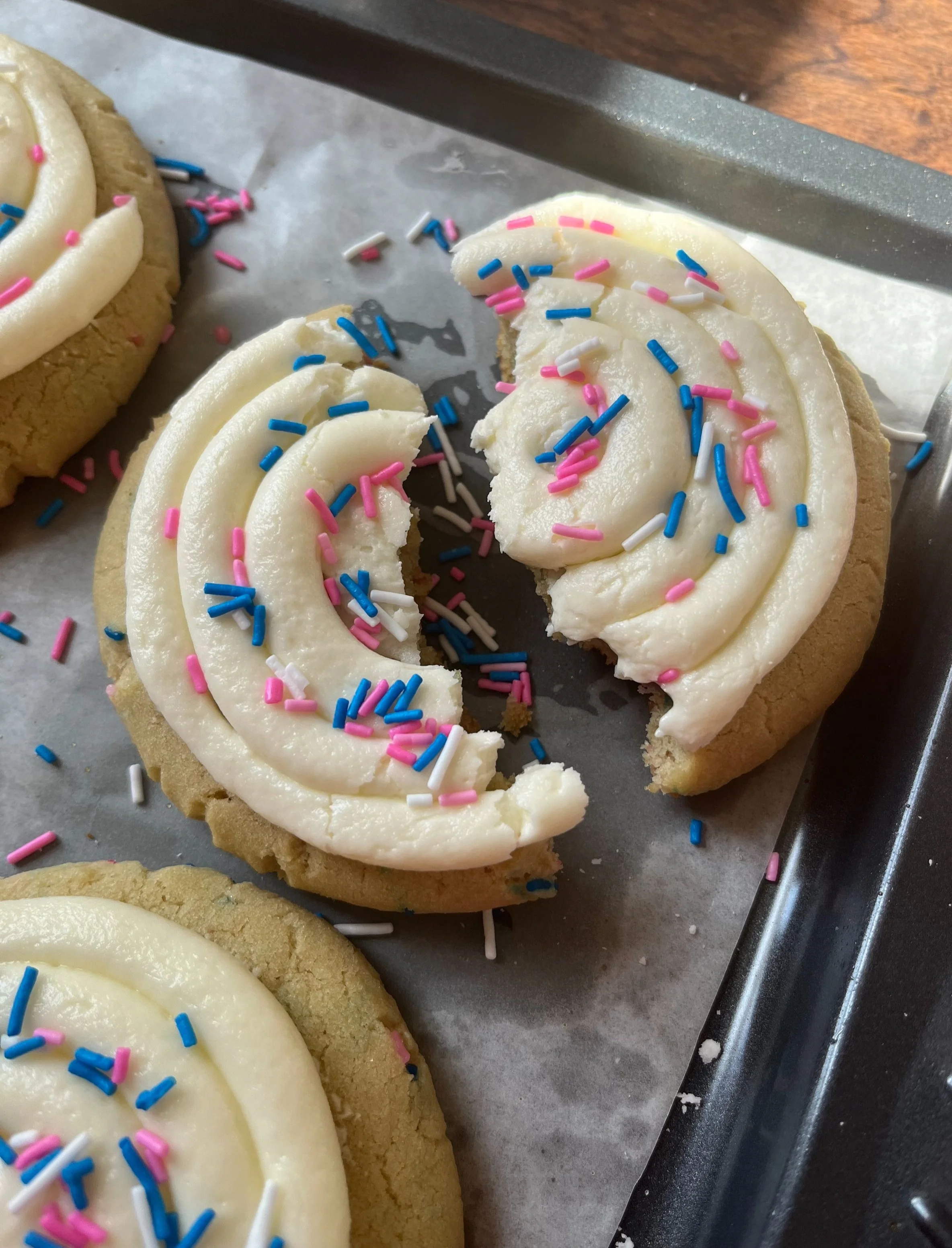 Cotton Candy Sugar Cookies Nourbakesdesserts Easy and delicious