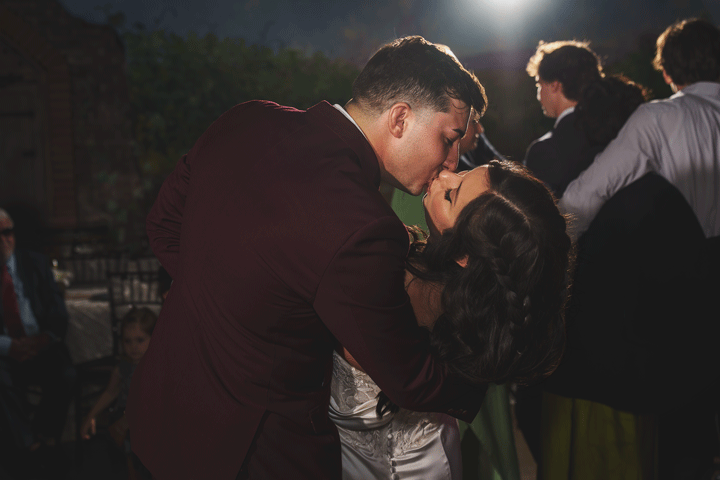 Bride & Groom Kiss