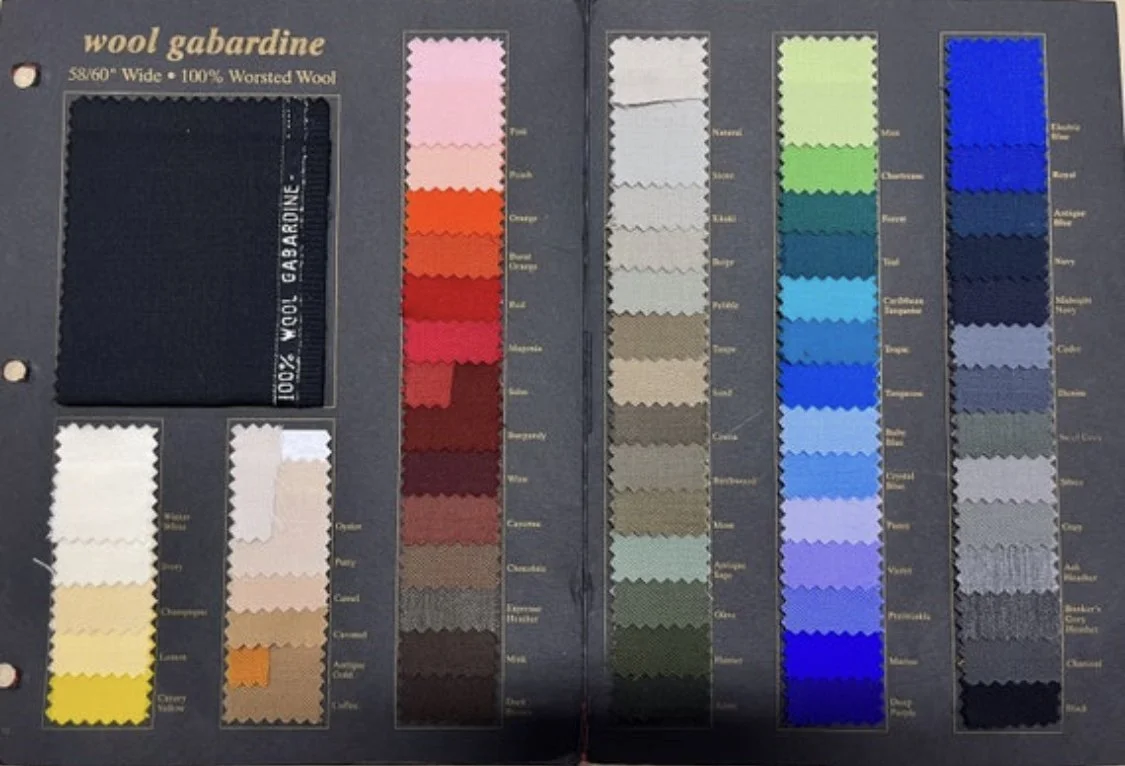 C*B様 c*o様 【SUBLATIONS】HEAVY WOOL GABARDI Wool Gabardine fabric by the yard-Wool Gabardine-Gabardine Fabric