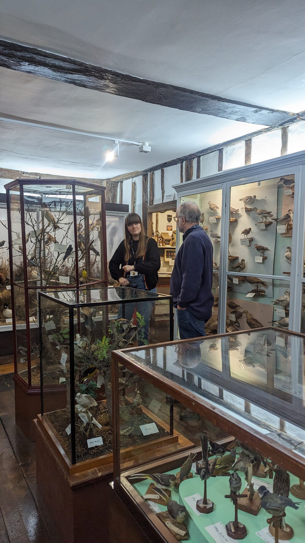 003.Heather and Mike in the birds collection room, Cranbrook museum.jpg
