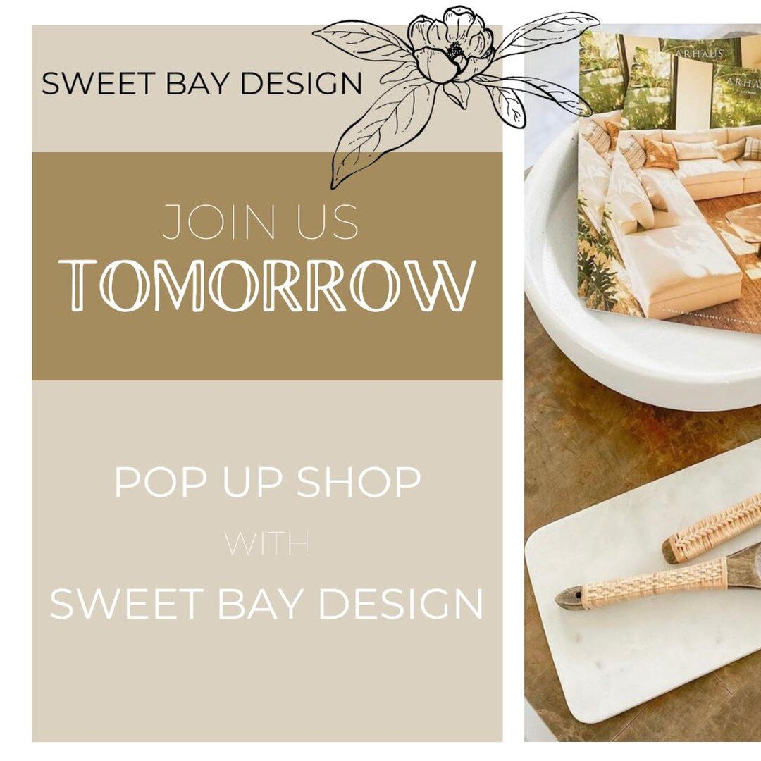 Be sure to stop by our Sweet Haven office tomorrow between 1PM &amp; 4PM to shop our goodies, and get some fun home d&eacute;cor items to spruce up your space just in time for summer! ☀️

We hope to see you then! 🤩