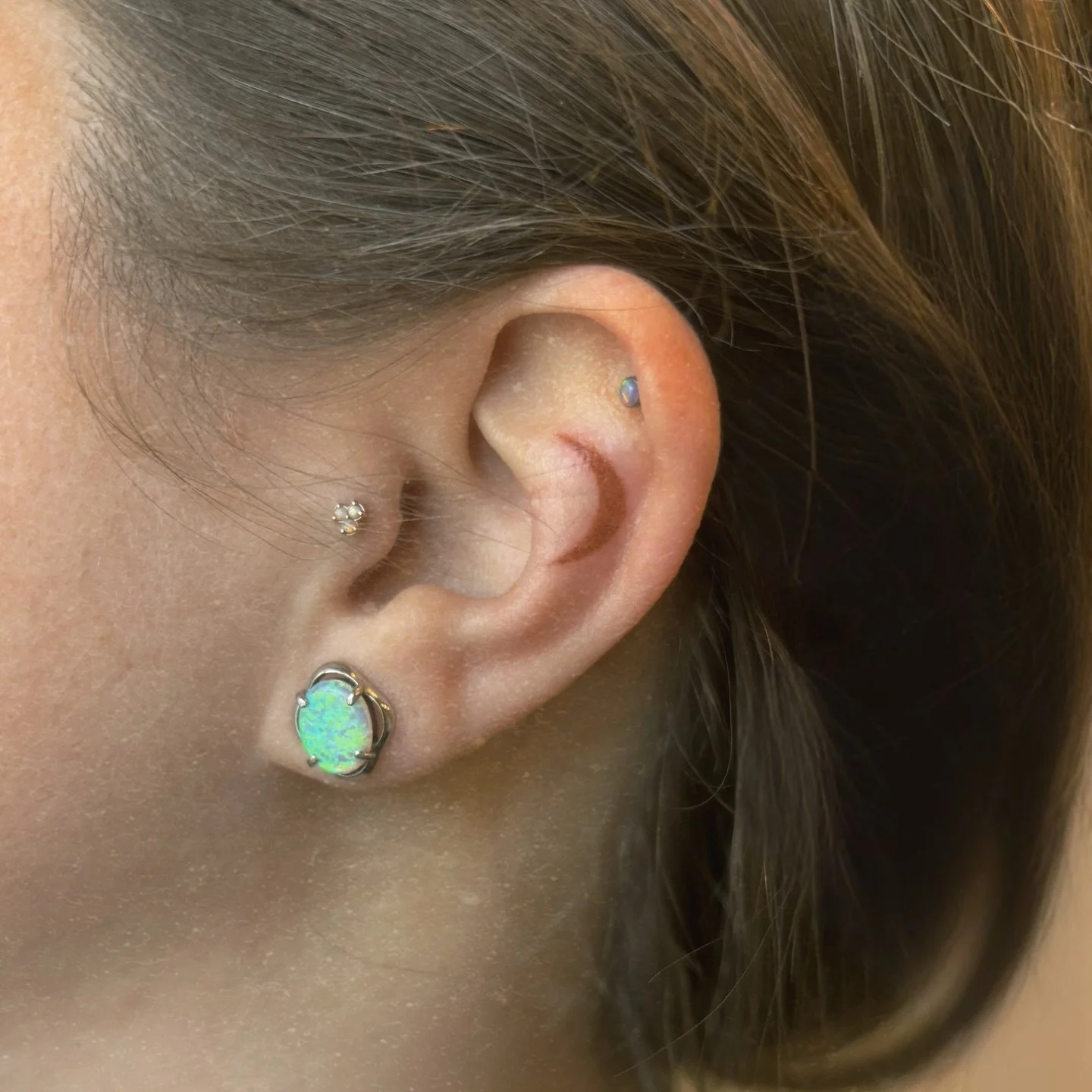 Fun little 🌙 &ldquo;freckle&rdquo;!from today and I&rsquo;m obsessed

I want to do more of these little ear accessories ✨